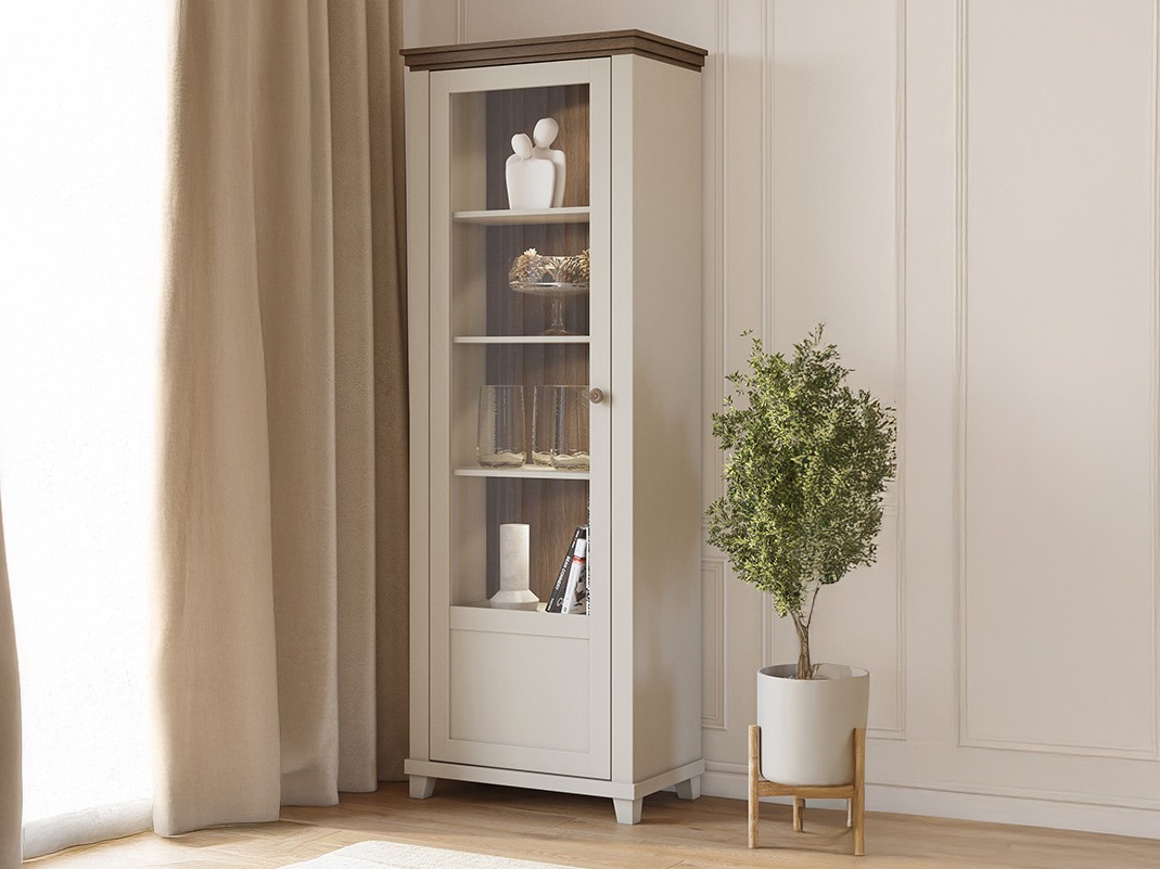 Regal Tolnue 101 (Hellbeige + Eichenholzoptik)
