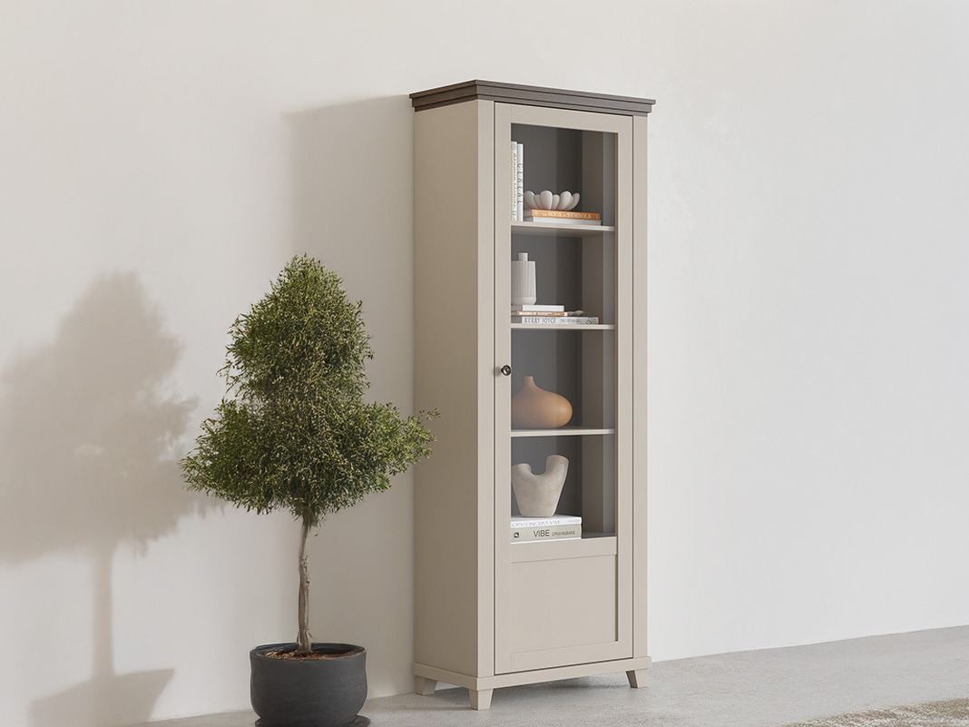 Regal Tolnue 101 (Hellbeige + Eichenholzoptik)