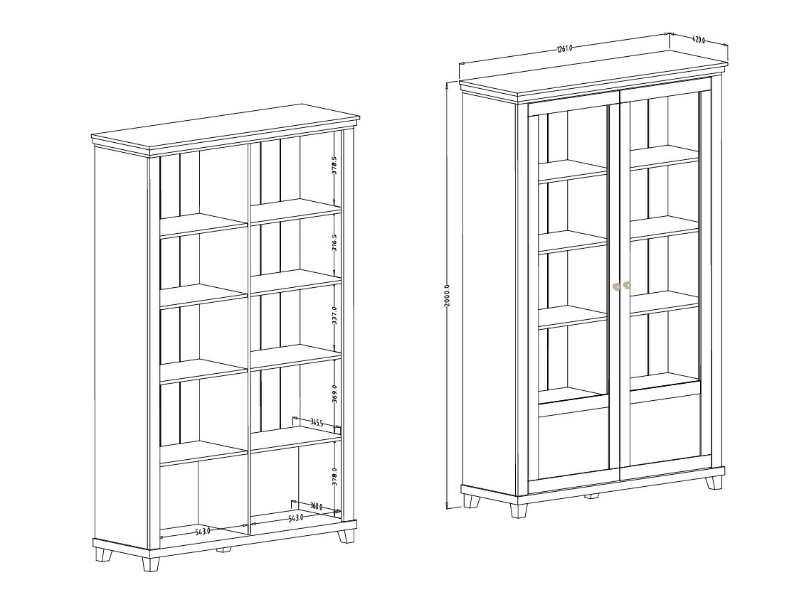 Regal Tolnue 102 (Dunkelgrün + Lefkas-Eiche)
