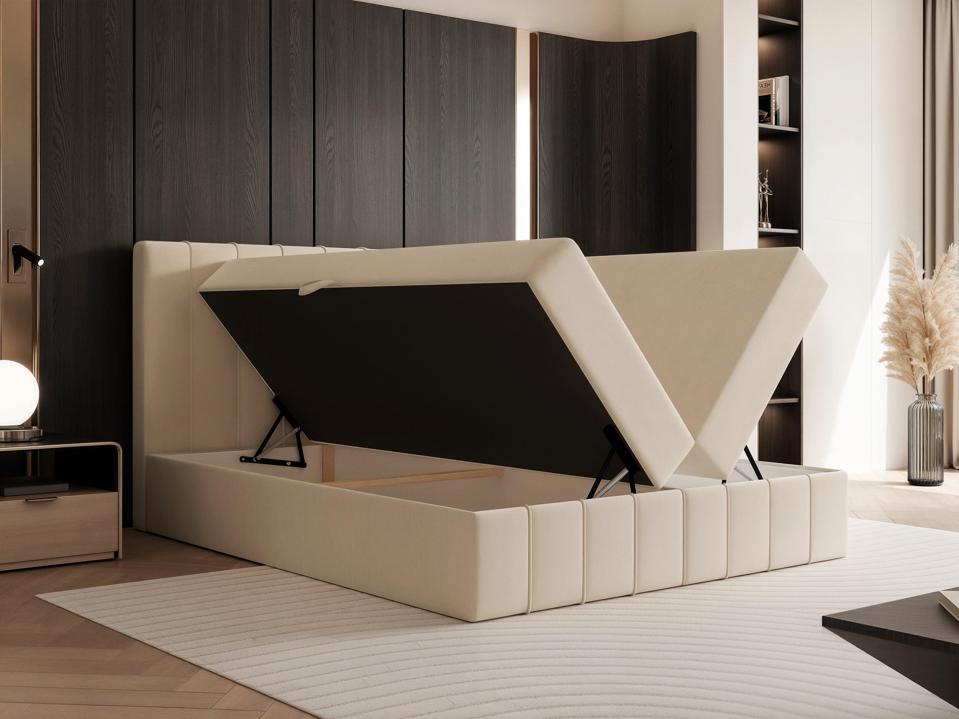 Boxspringbett Martinez 125 (Lumi 03)