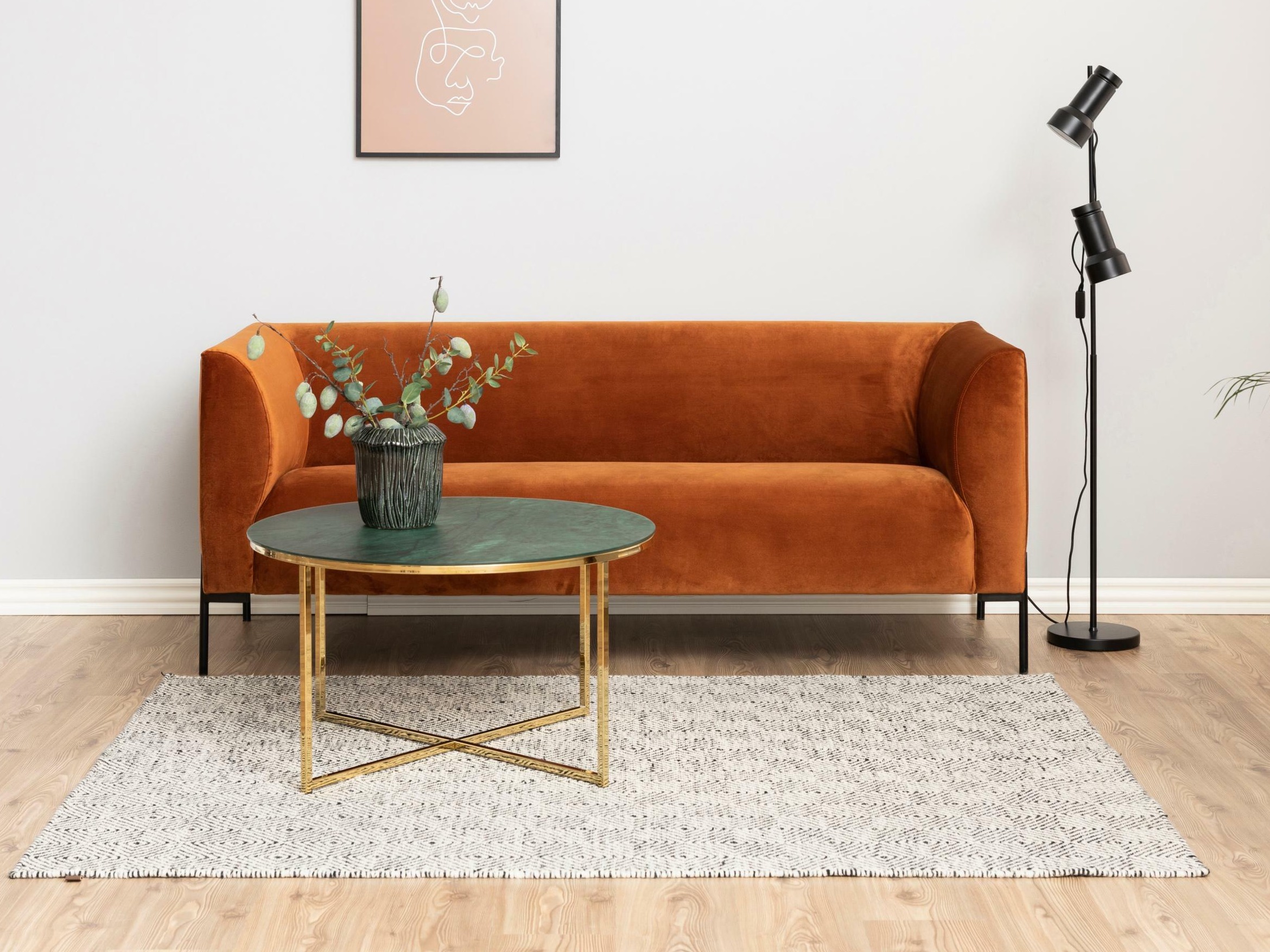 Couchtisch Norsica Sevodeo 117 (Grüner Marmor)