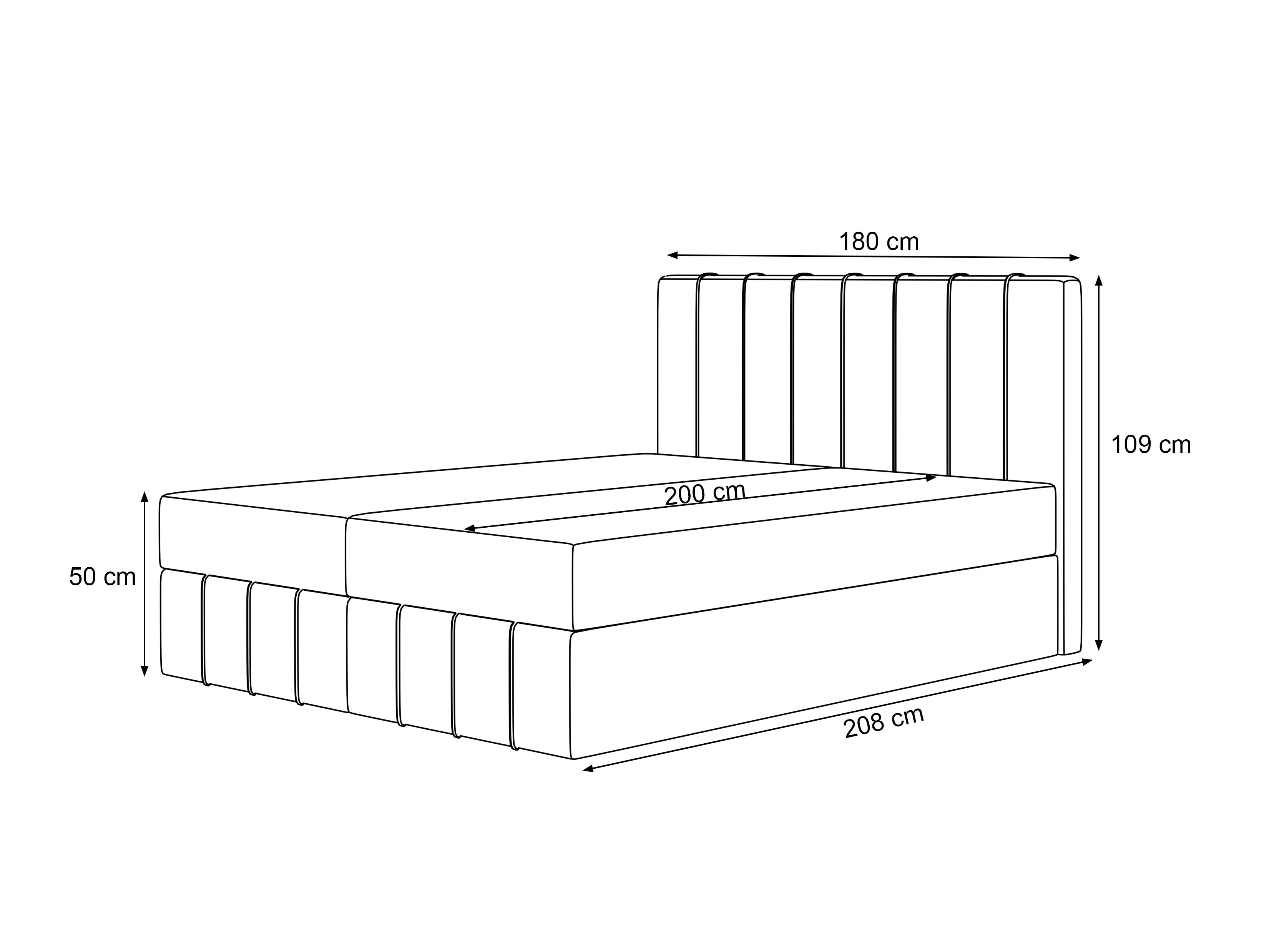 Boxspringbett Martinez 125 (Melody 02)