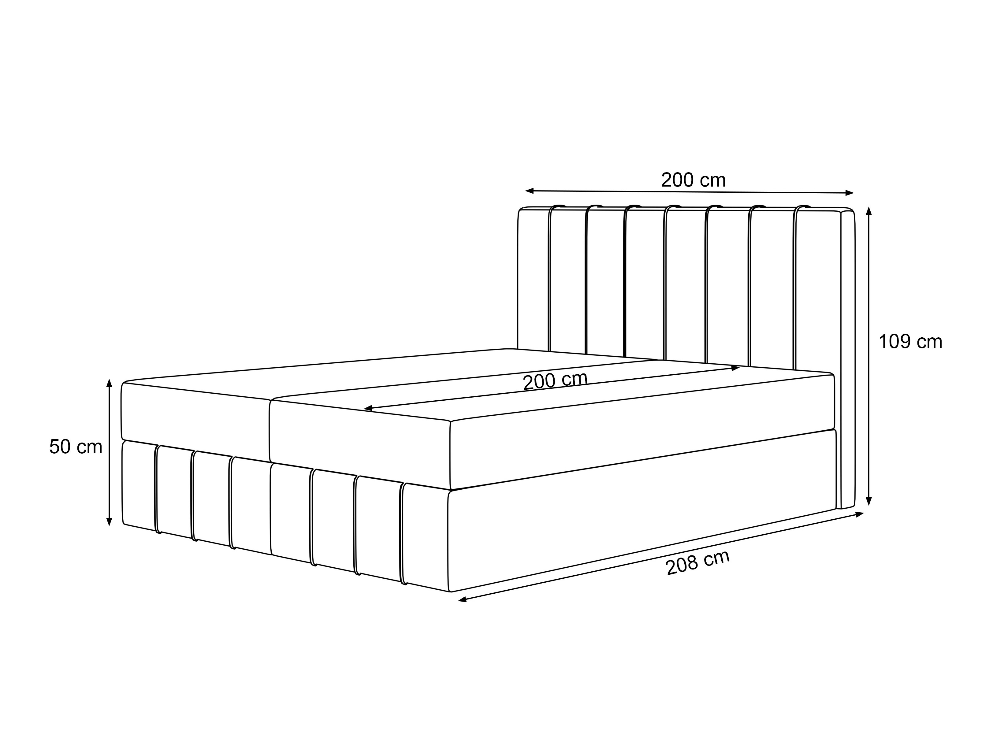 Boxspringbett Martinez 125 (Melody 02)