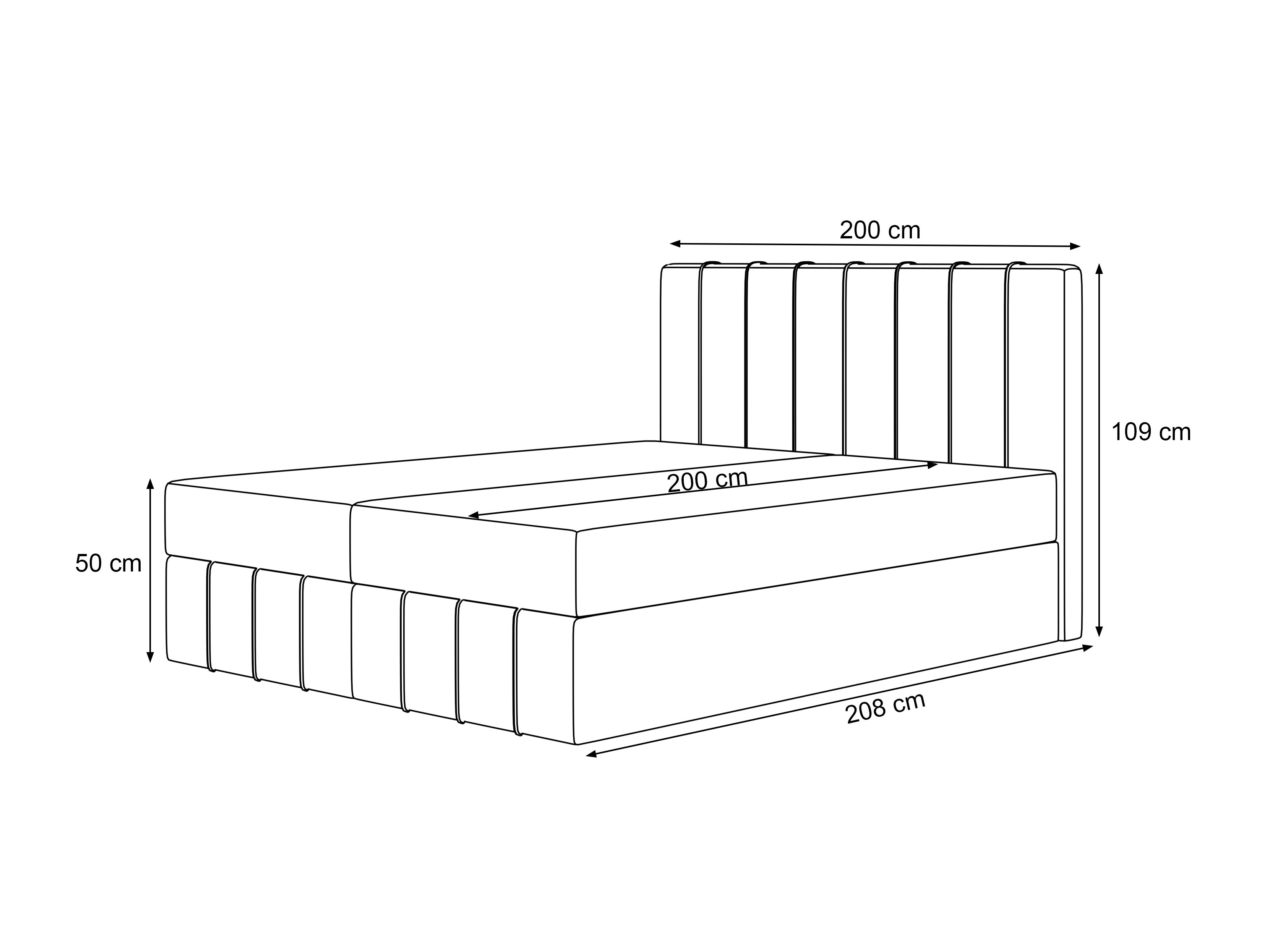Boxspringbett Martinez 125 (Melody 05)