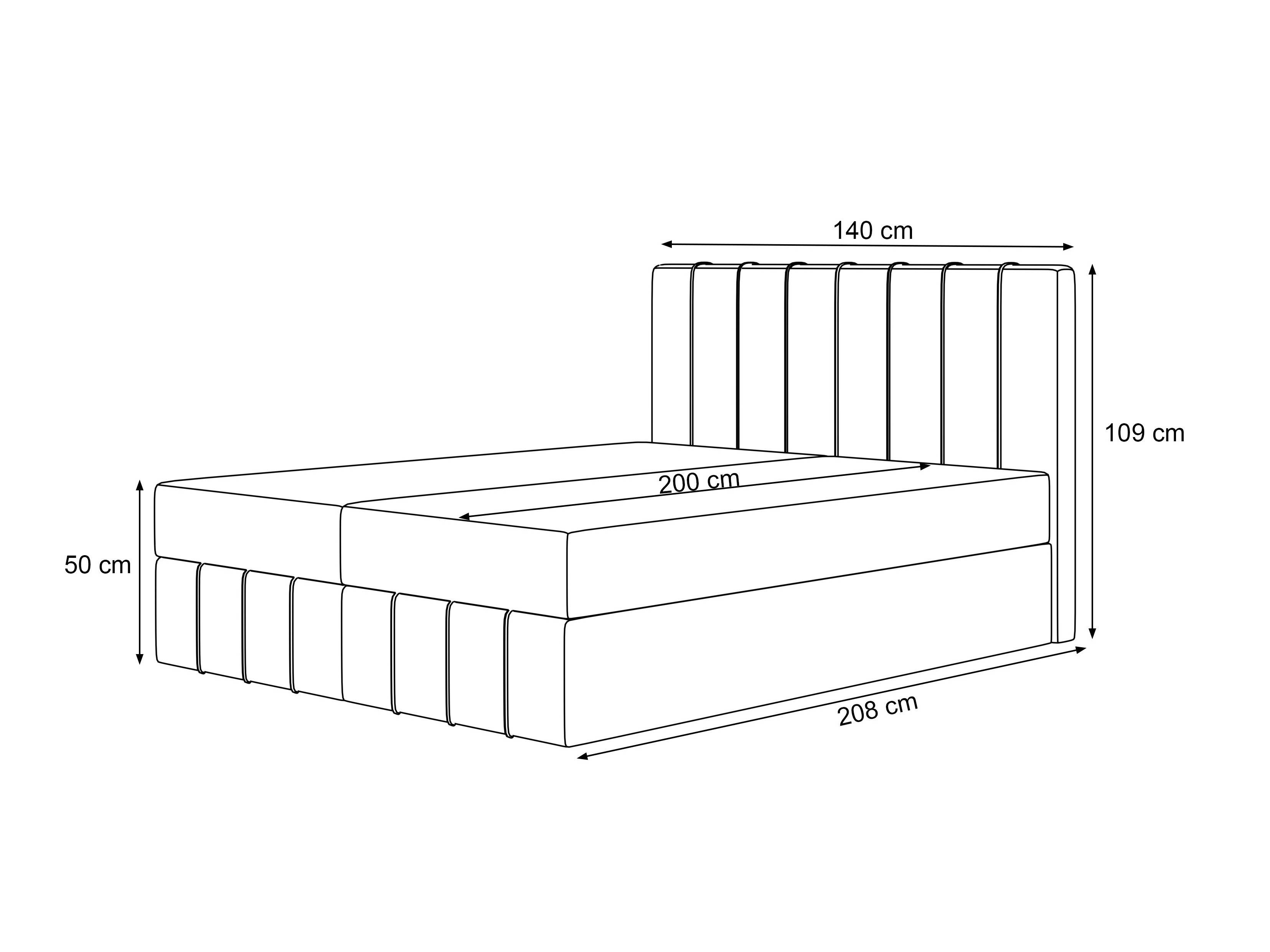 Boxspringbett Martinez 125 (Melody 13)