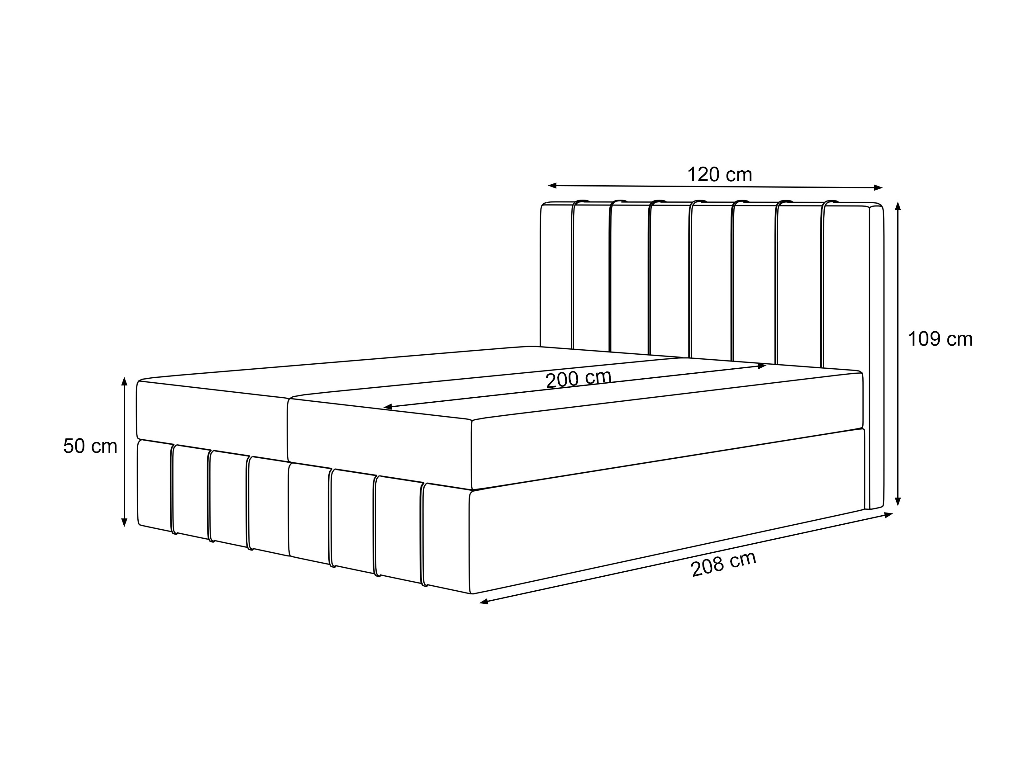 Boxspringbett Martinez 125 (Melody 13)