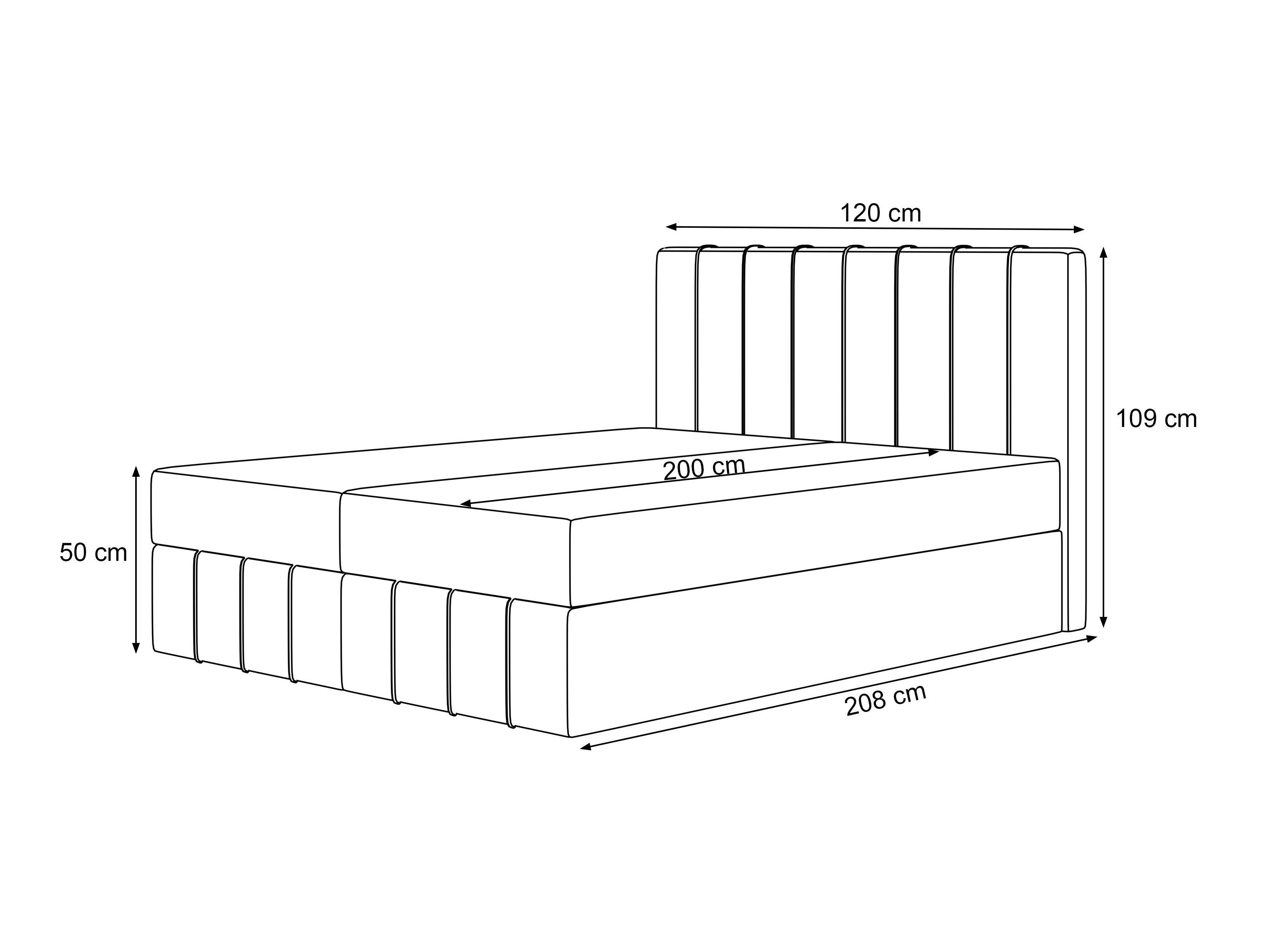 Boxspringbett Martinez 125 (Piano 02)