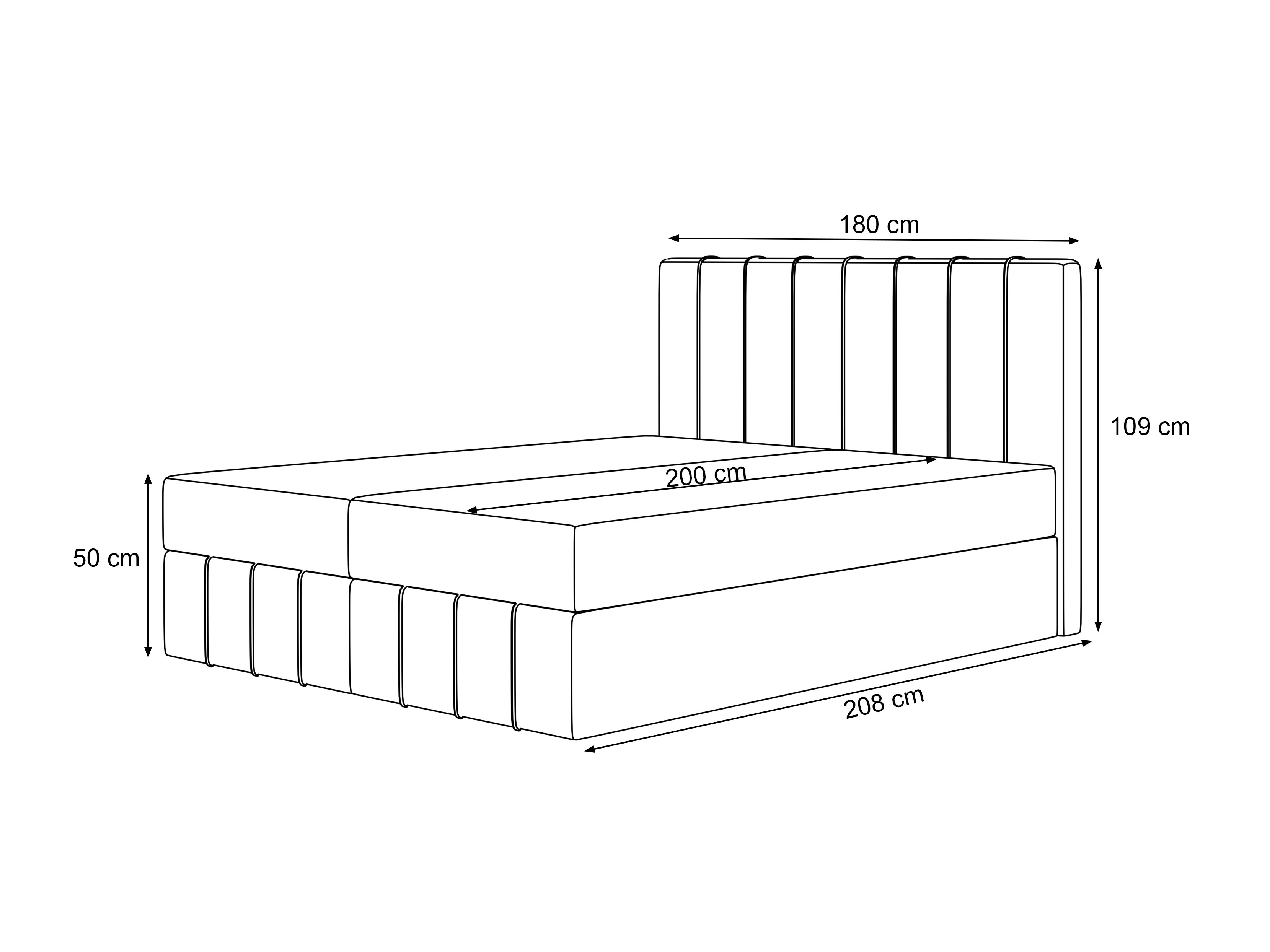 Boxspringbett Martinez 125 (Piano 02)