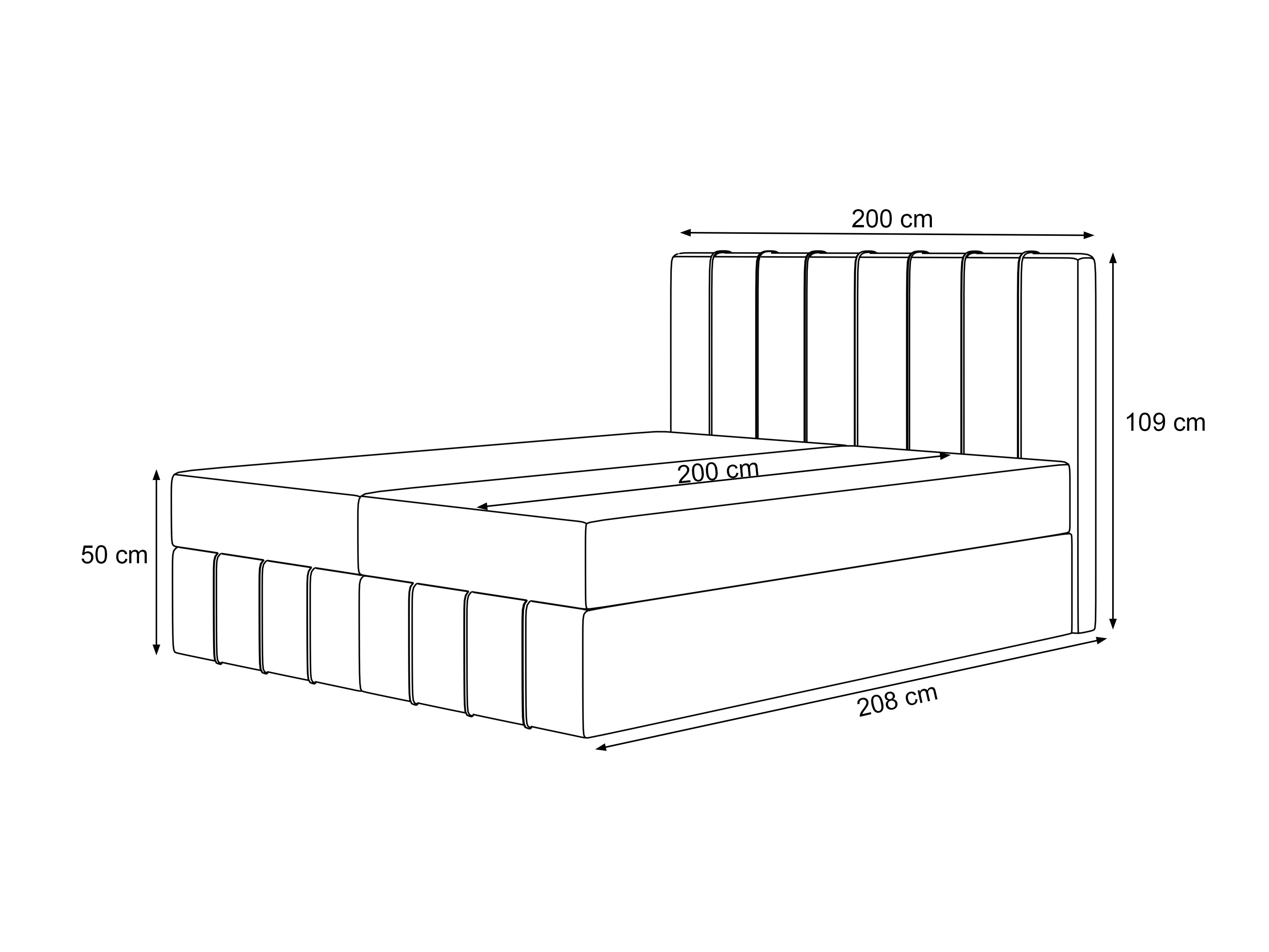Boxspringbett Martinez 125 (Piano 02)