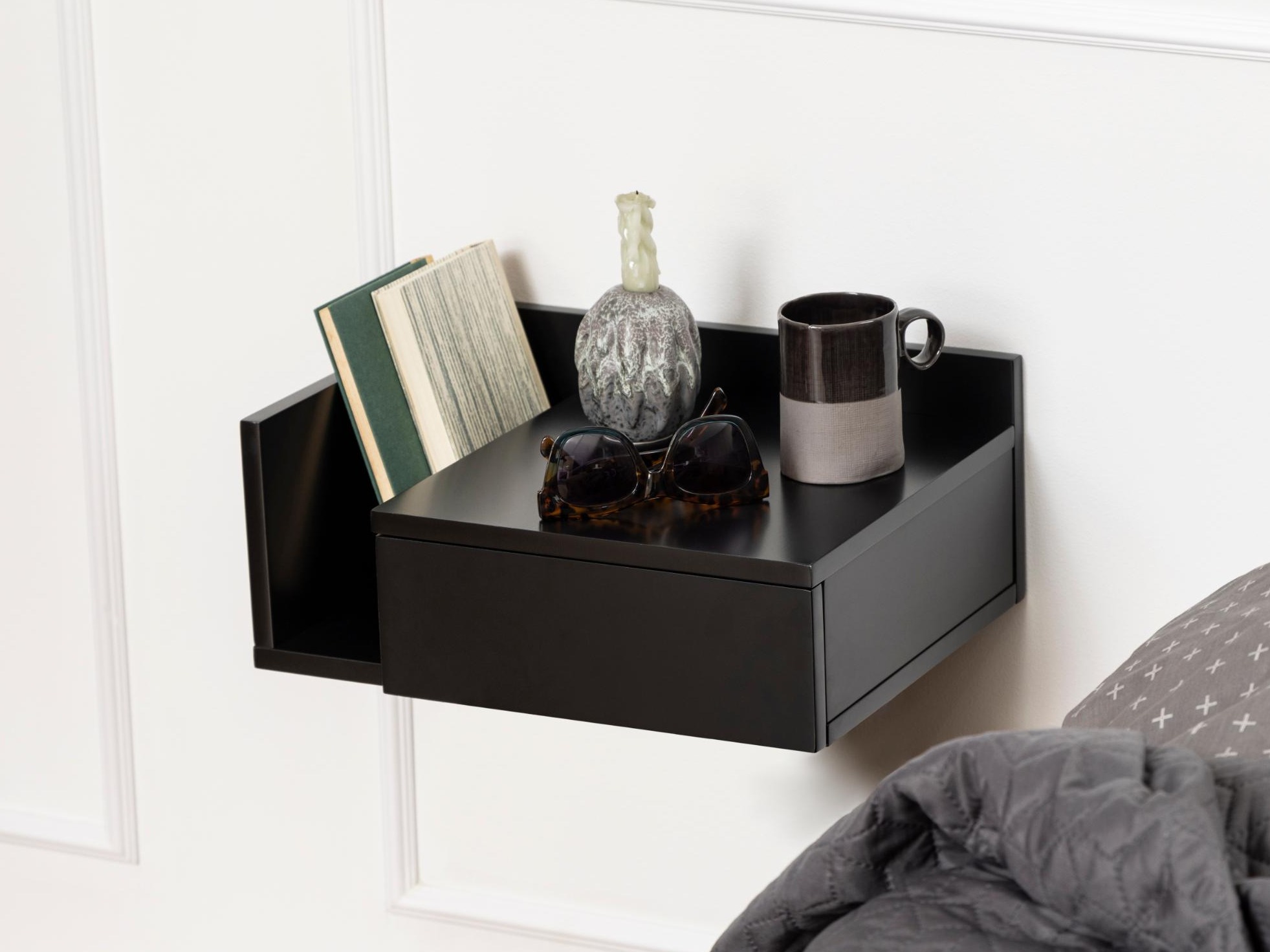 Nachttisch Norsica 969 (Schwarz)