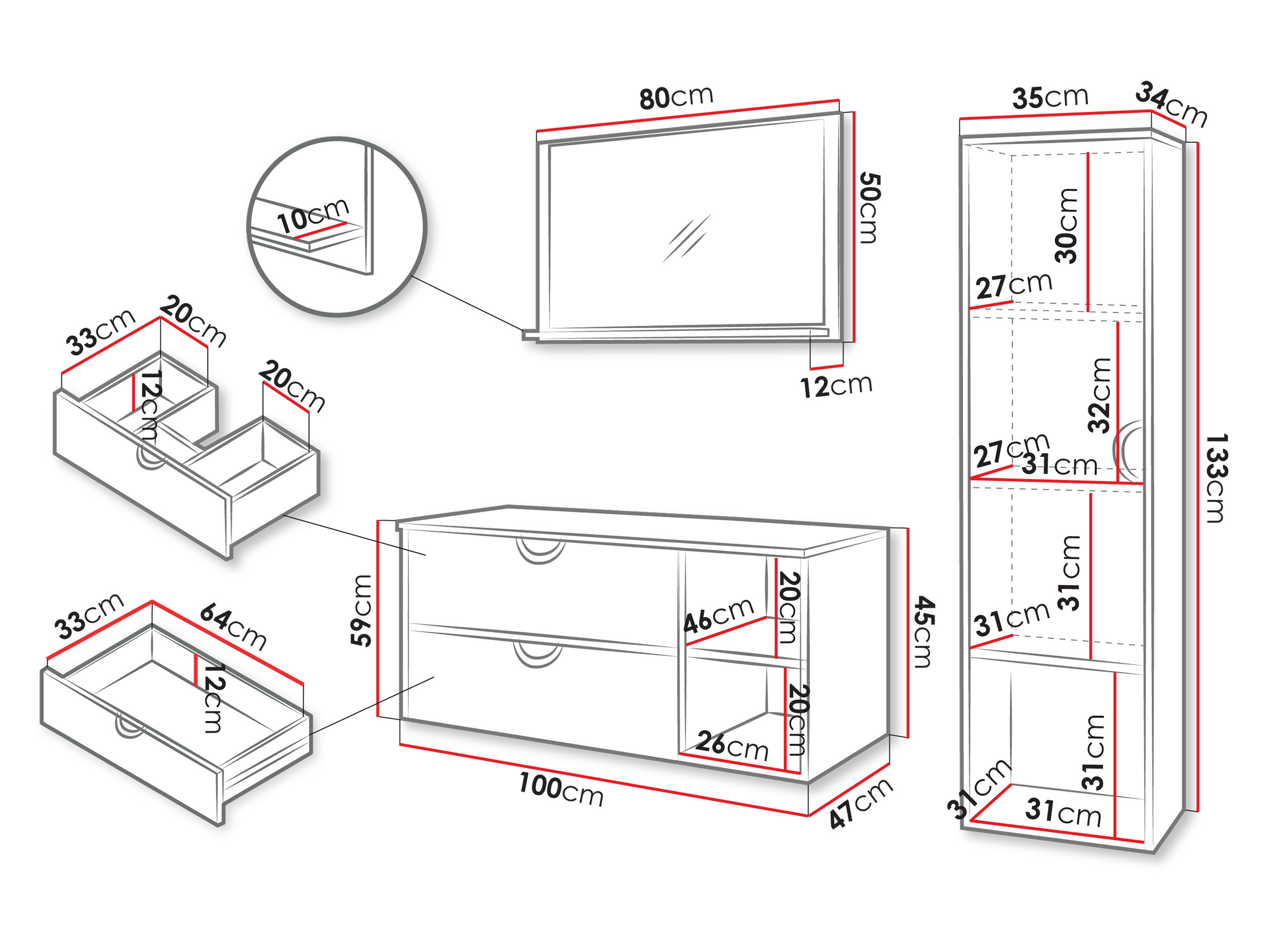 Badezimmer-Set Providence 196 (Kaschmir)
