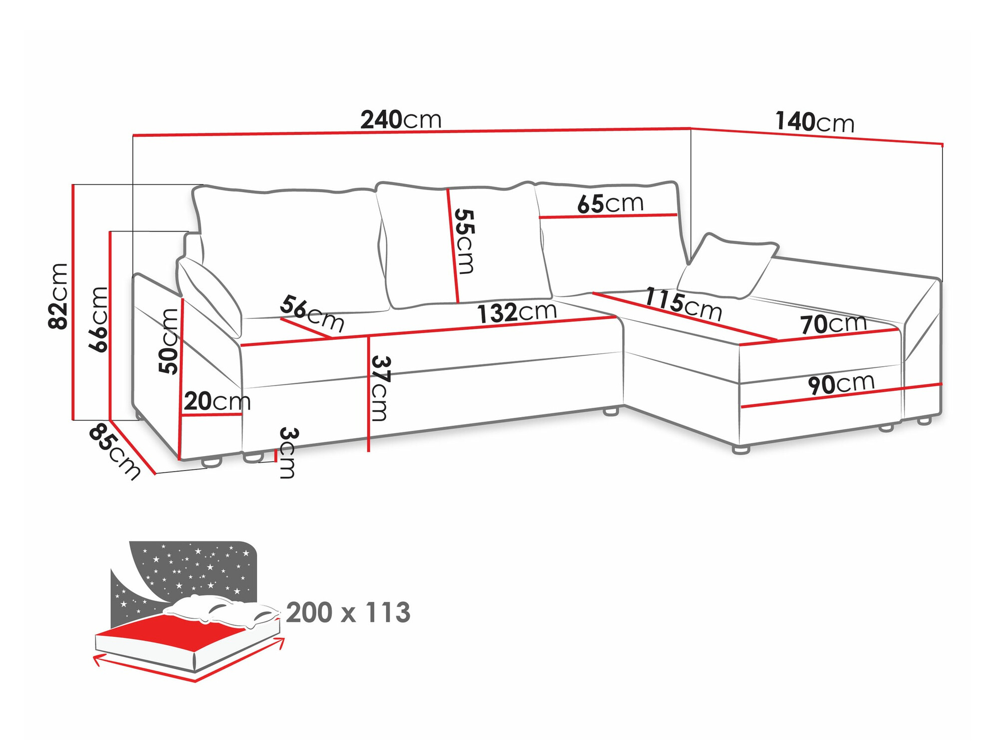 Ecksofa SD2126