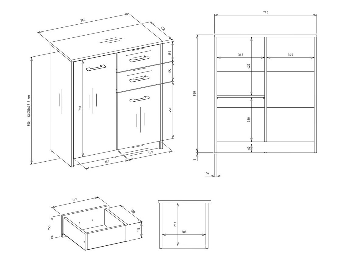 Kommoden Mandeville 338