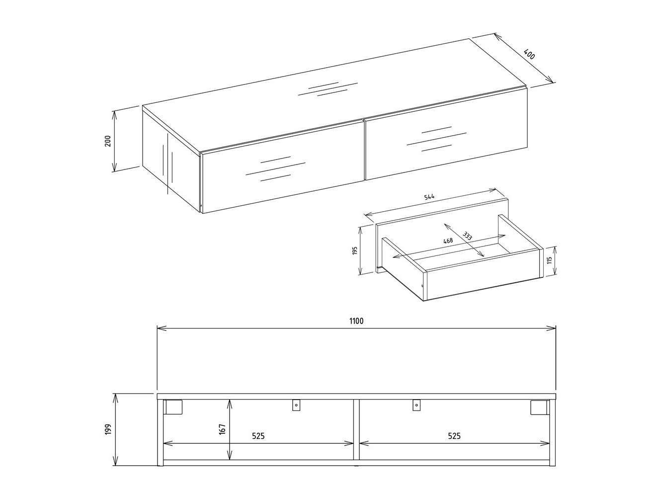 Konsolentisch Mandeville 341 (Weiss)