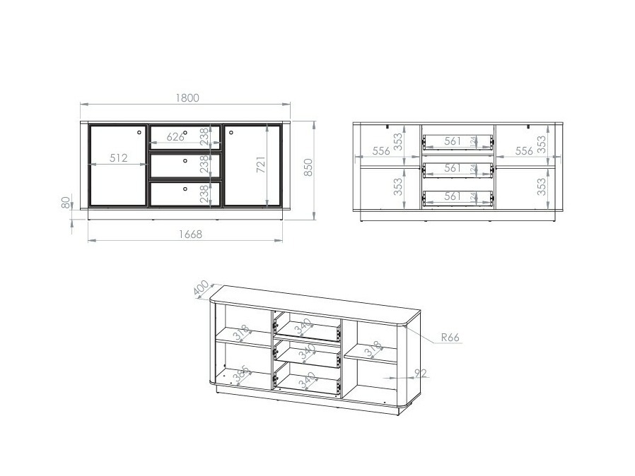 Kommoden Cavrome 100