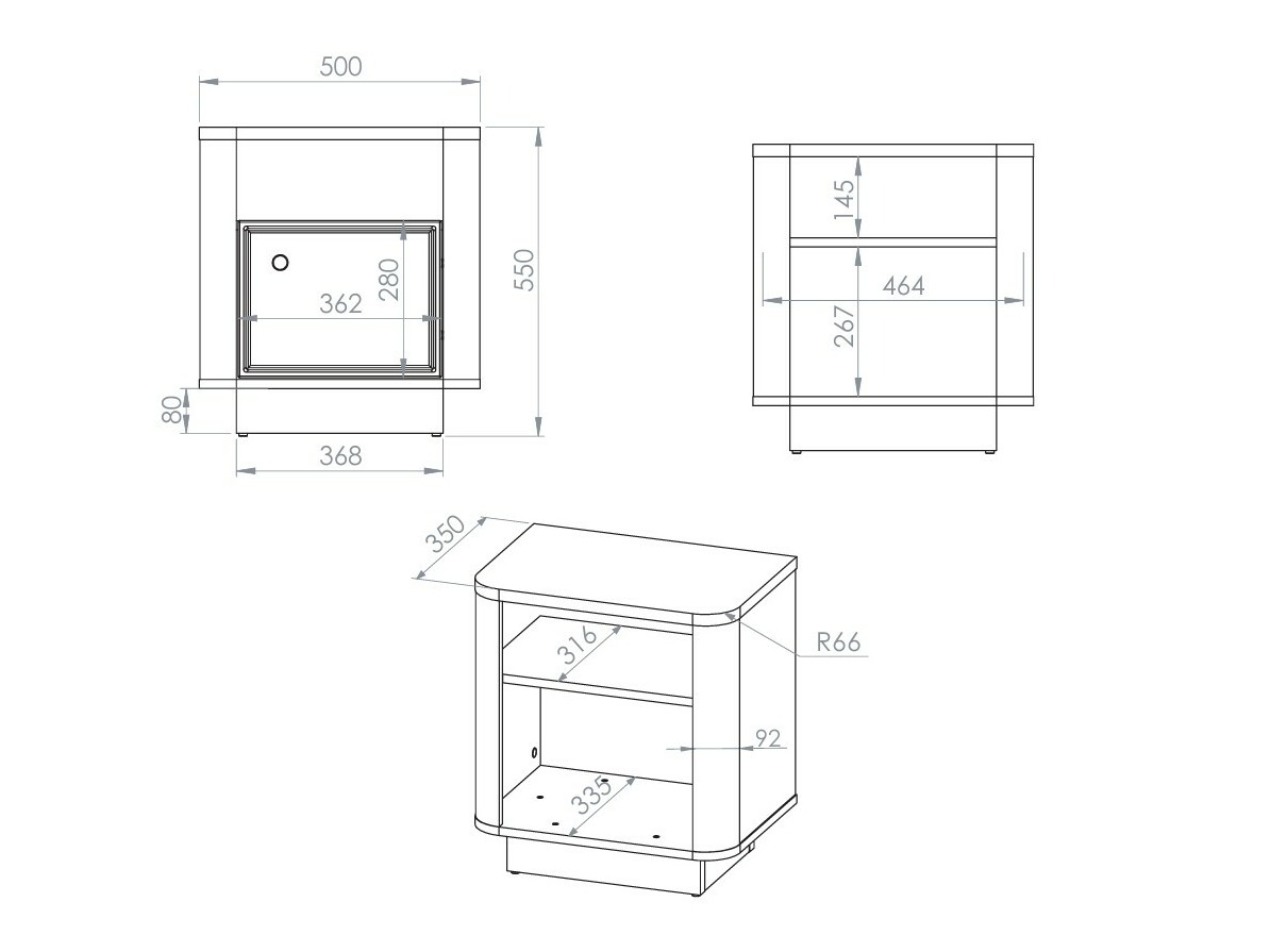 Nachttisch Cavrome 107