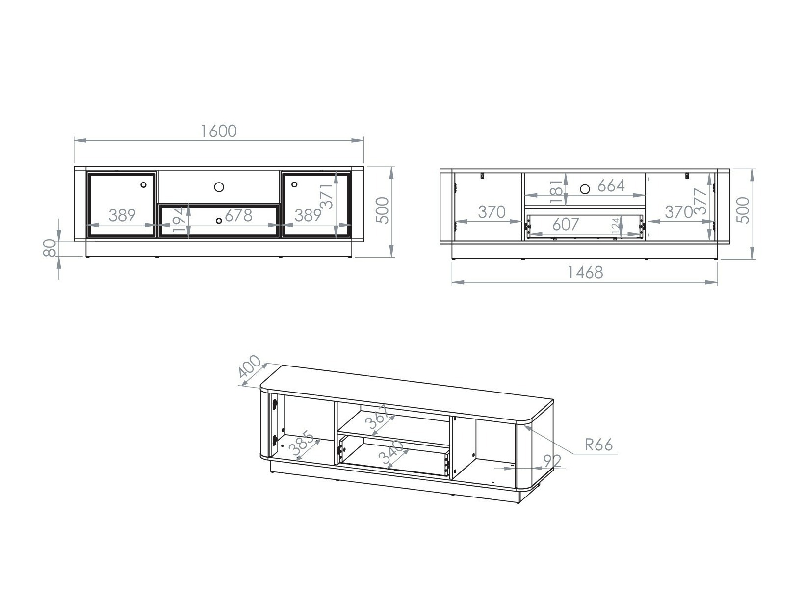 TV-Möbel Cavrome 103