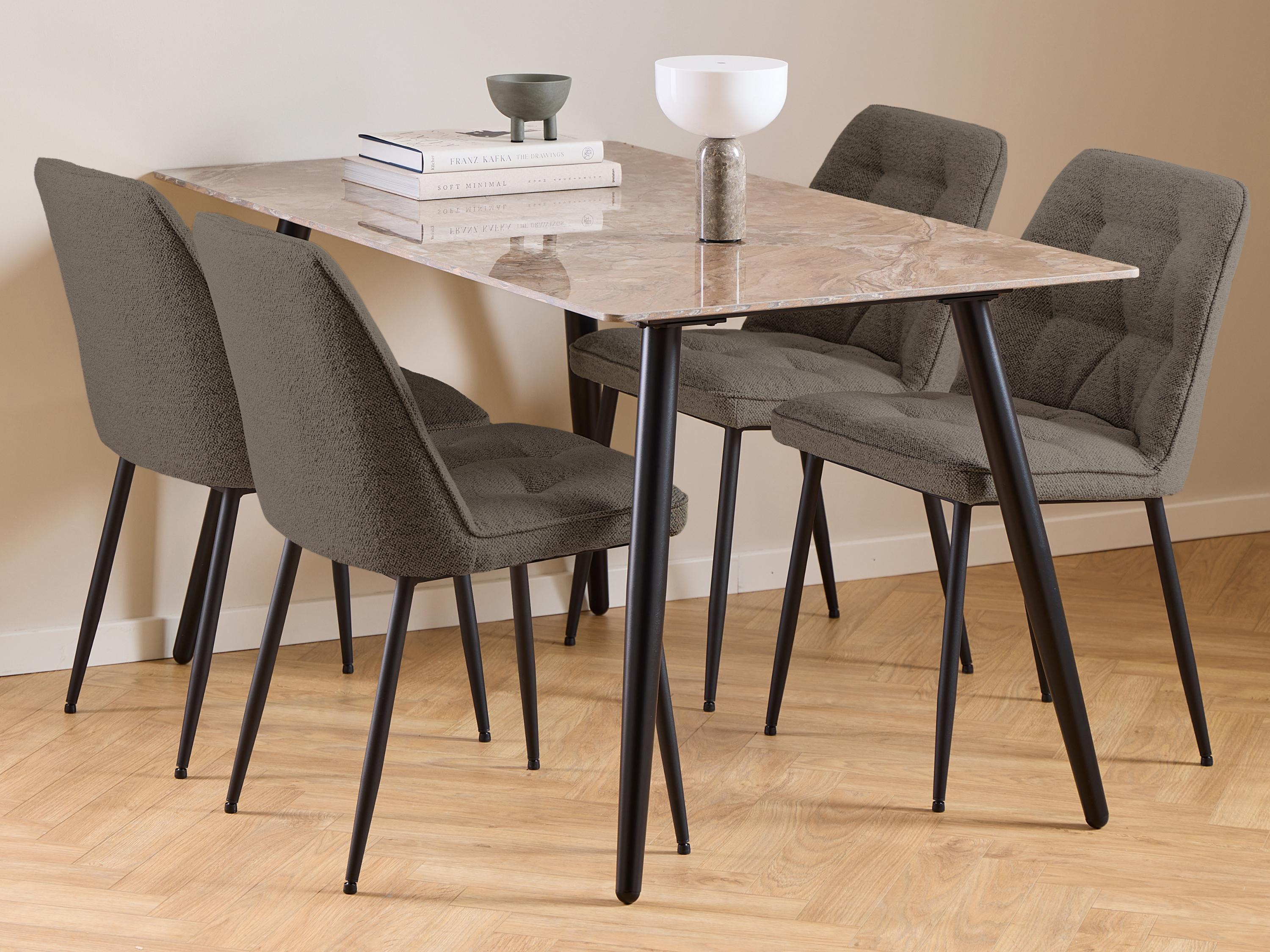 Essgruppe Norsica 1012 (Brauner Marmor)