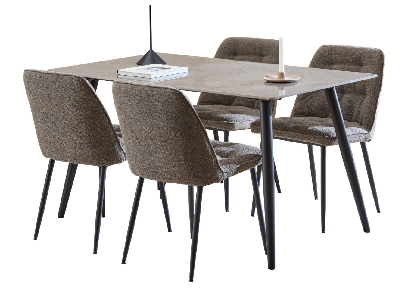 Essgruppe Norsica 1012 (Grauer Marmor)