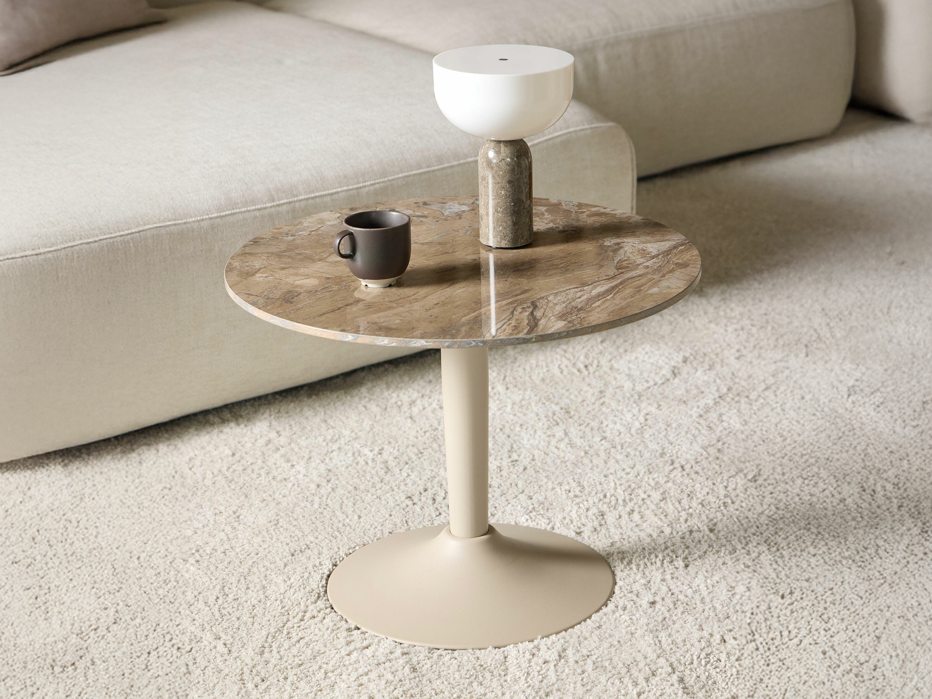 Couchtisch Norsica 742 (Brauner Marmor)