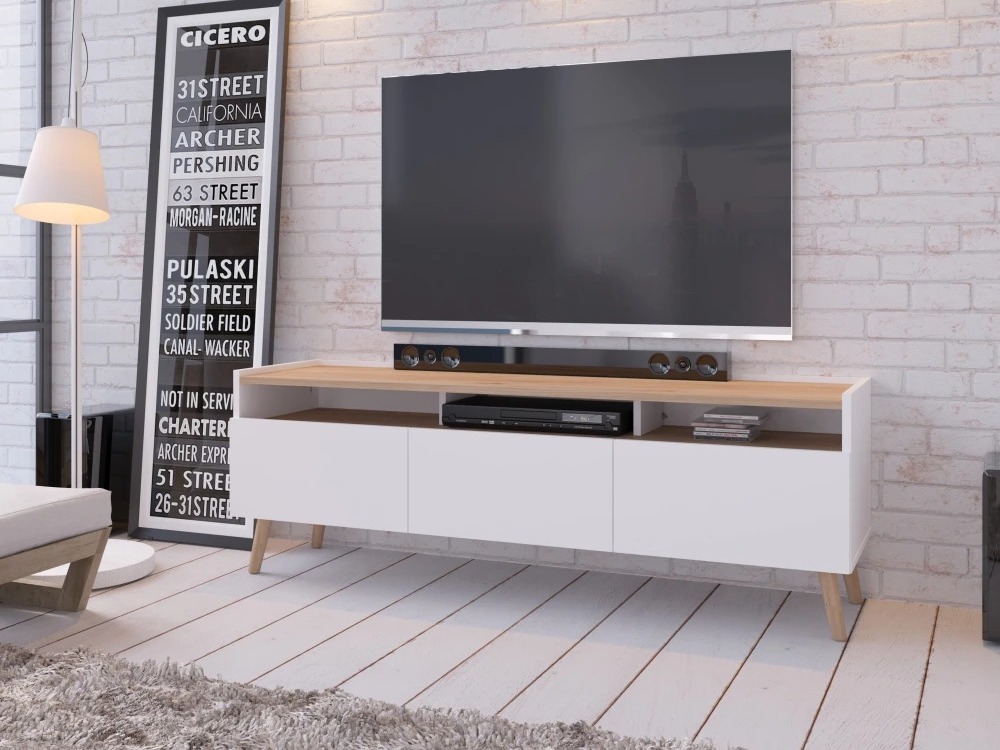 TV-Möbel Monmelo 100 (Weiss)