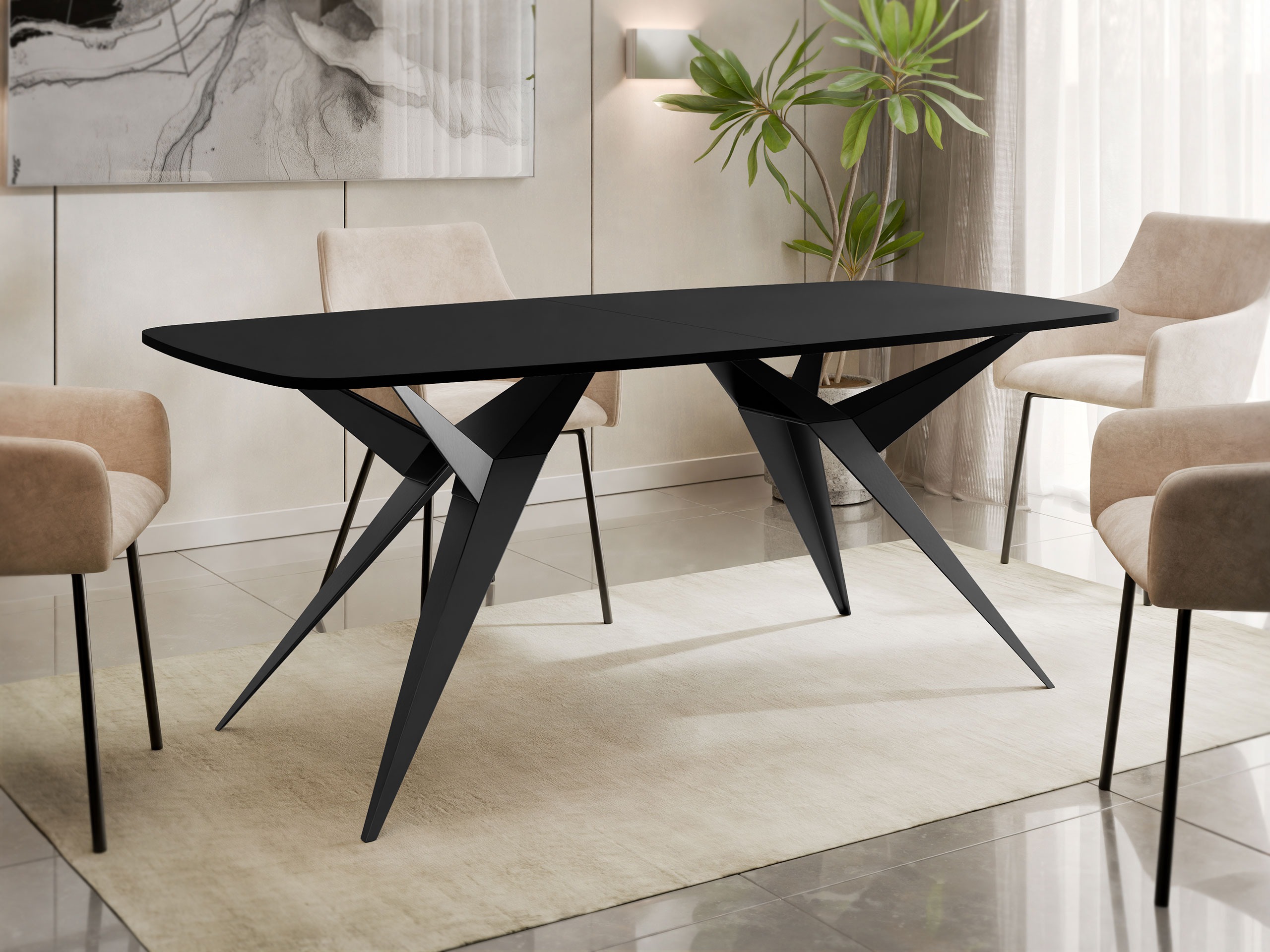 Tisch Oswego 152 (Schwarz)