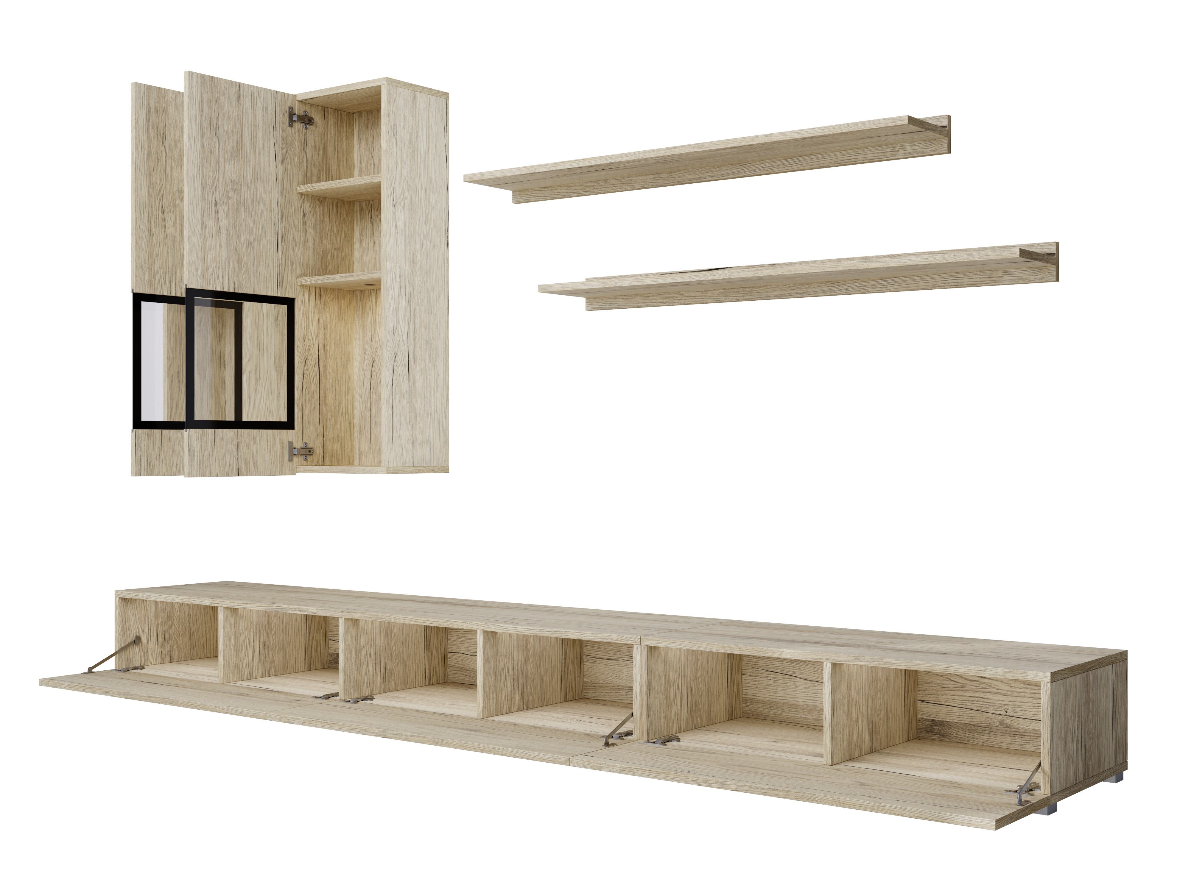 Wohnzimmer-Set Serodeu 104 (San-Remo-Eiche)