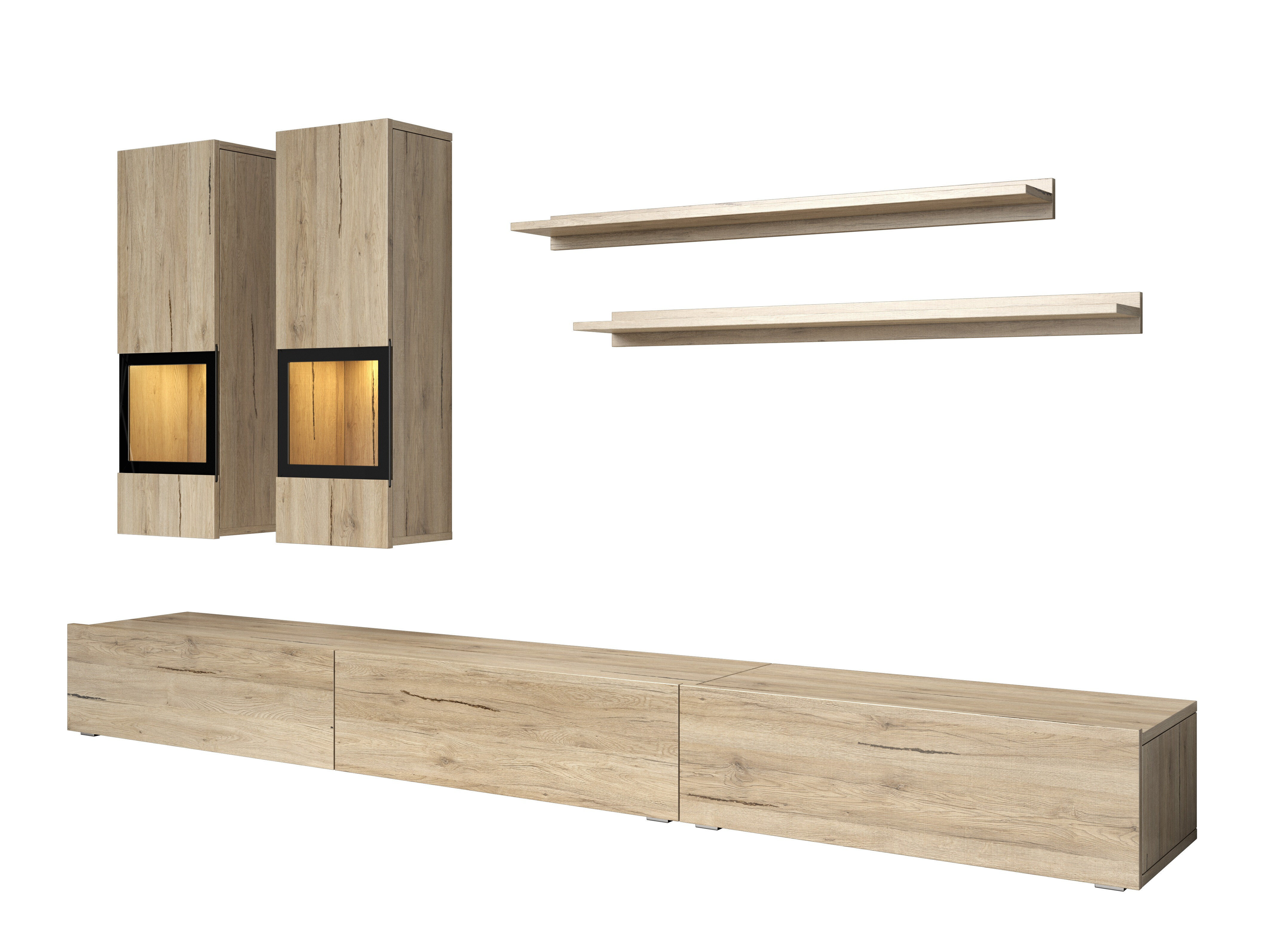 Wohnzimmer-Sets Serodeu 104 (San Remo Eichenholzoptik)