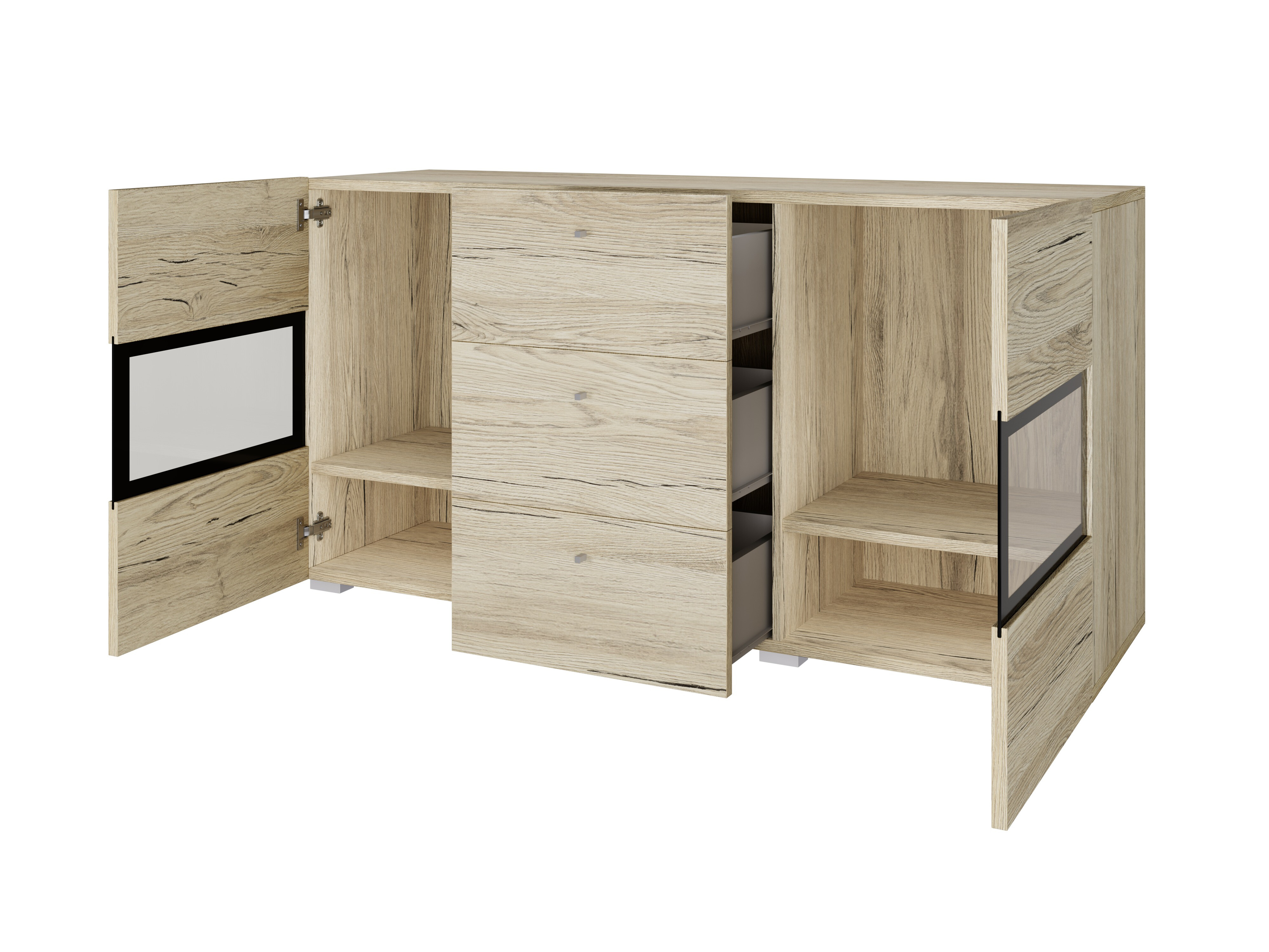 Wohnzimmer-Sets Serodeu 104 (San Remo Eichenholzoptik)