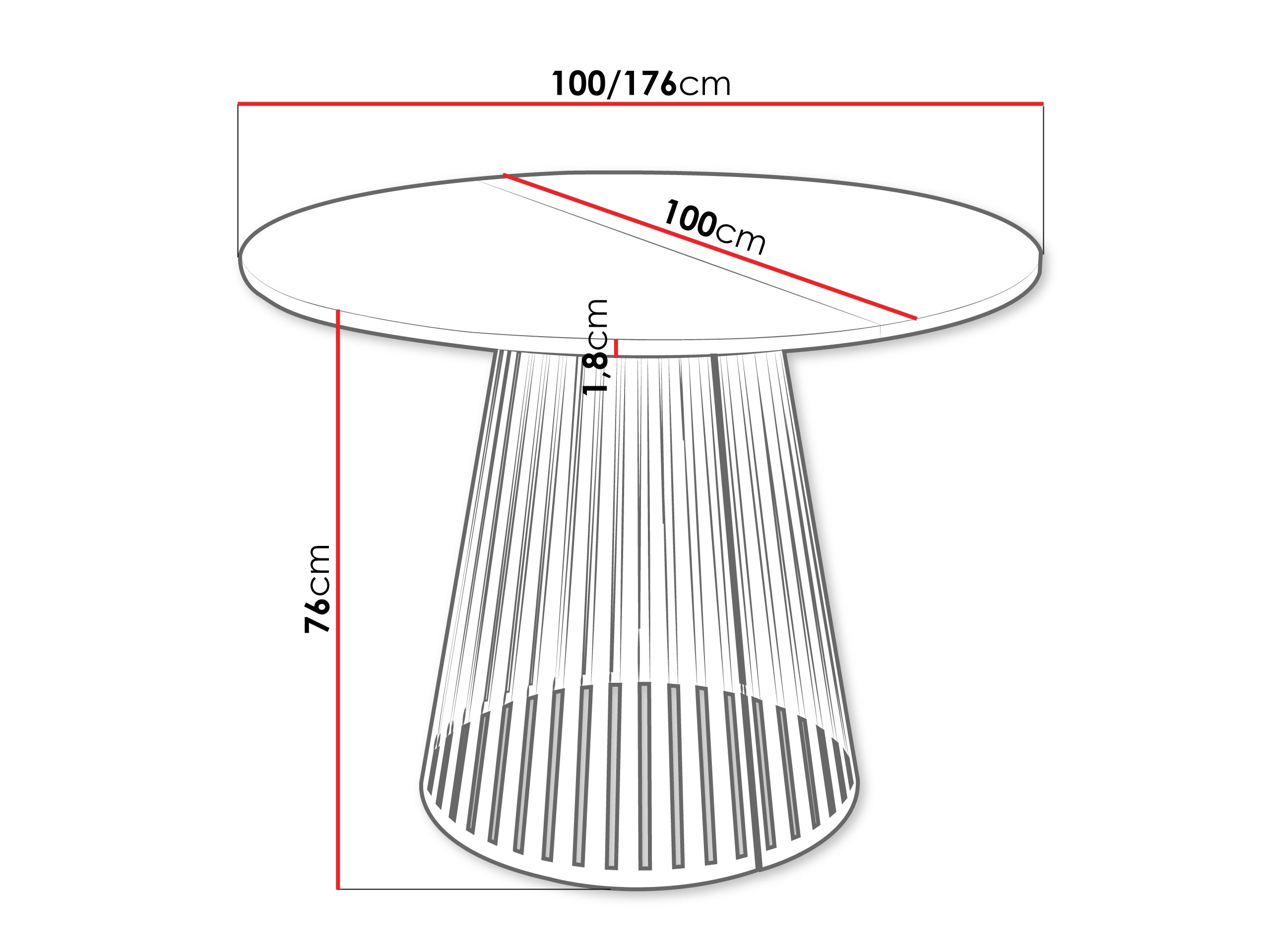 Tisch Oswego 153 (Walnussholzoptik)