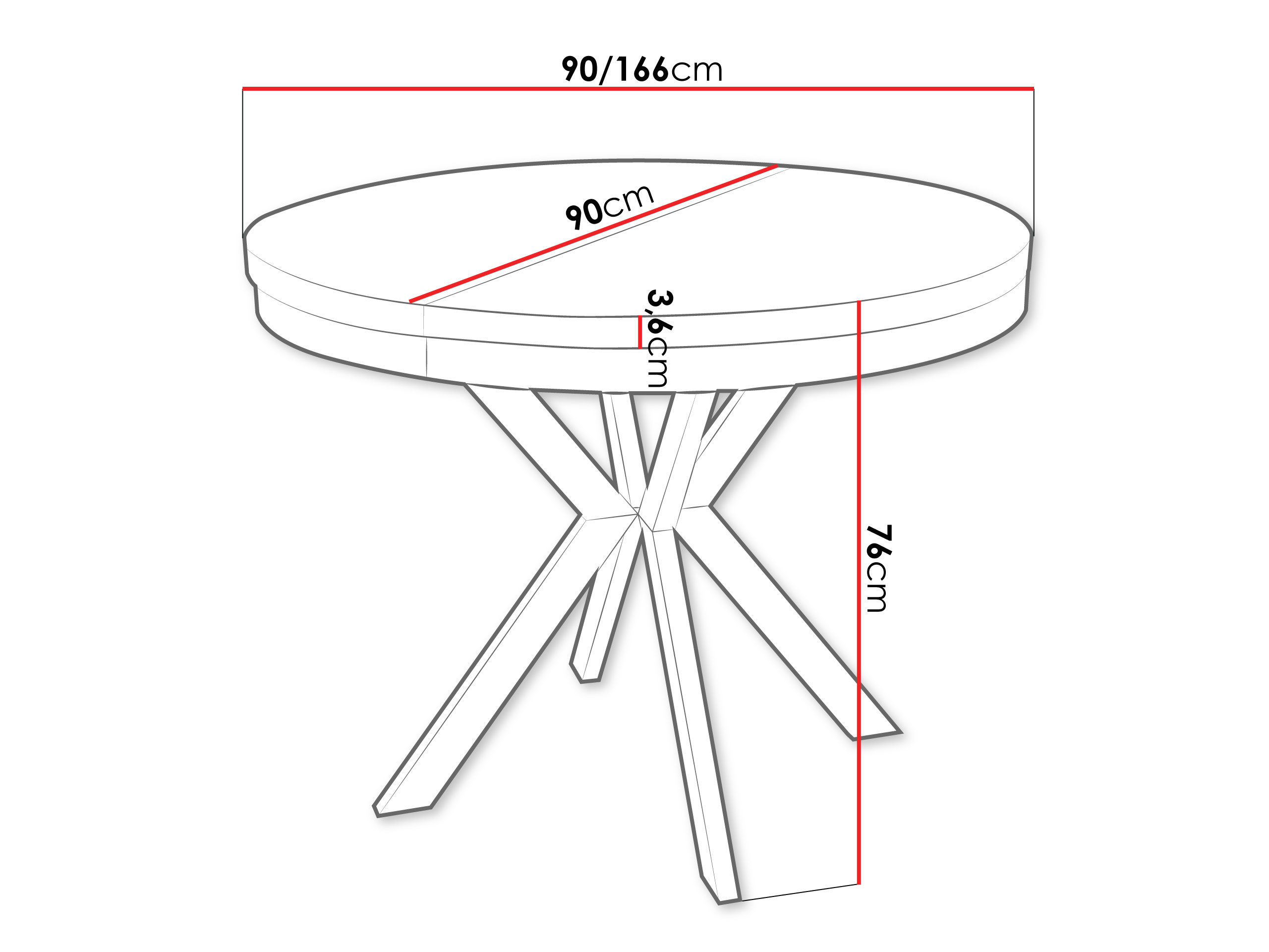 Tisch Oswego 155 (Schwarzer Marmor + Gold)