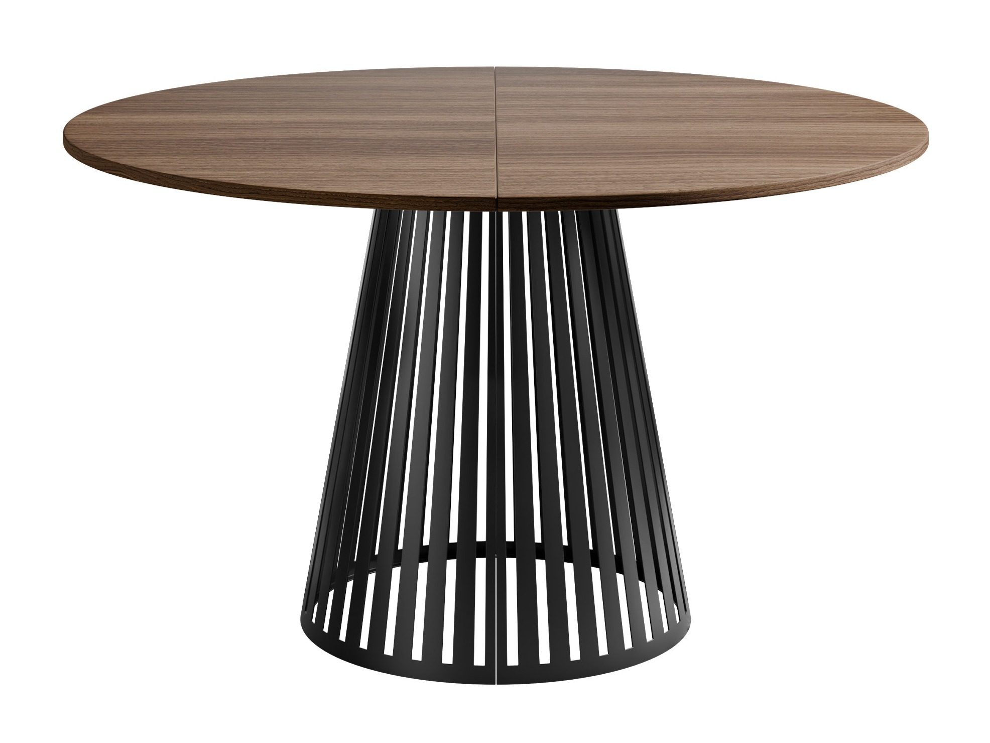 Tisch Prudentia II (Walnussholzoptik + Schwarz)