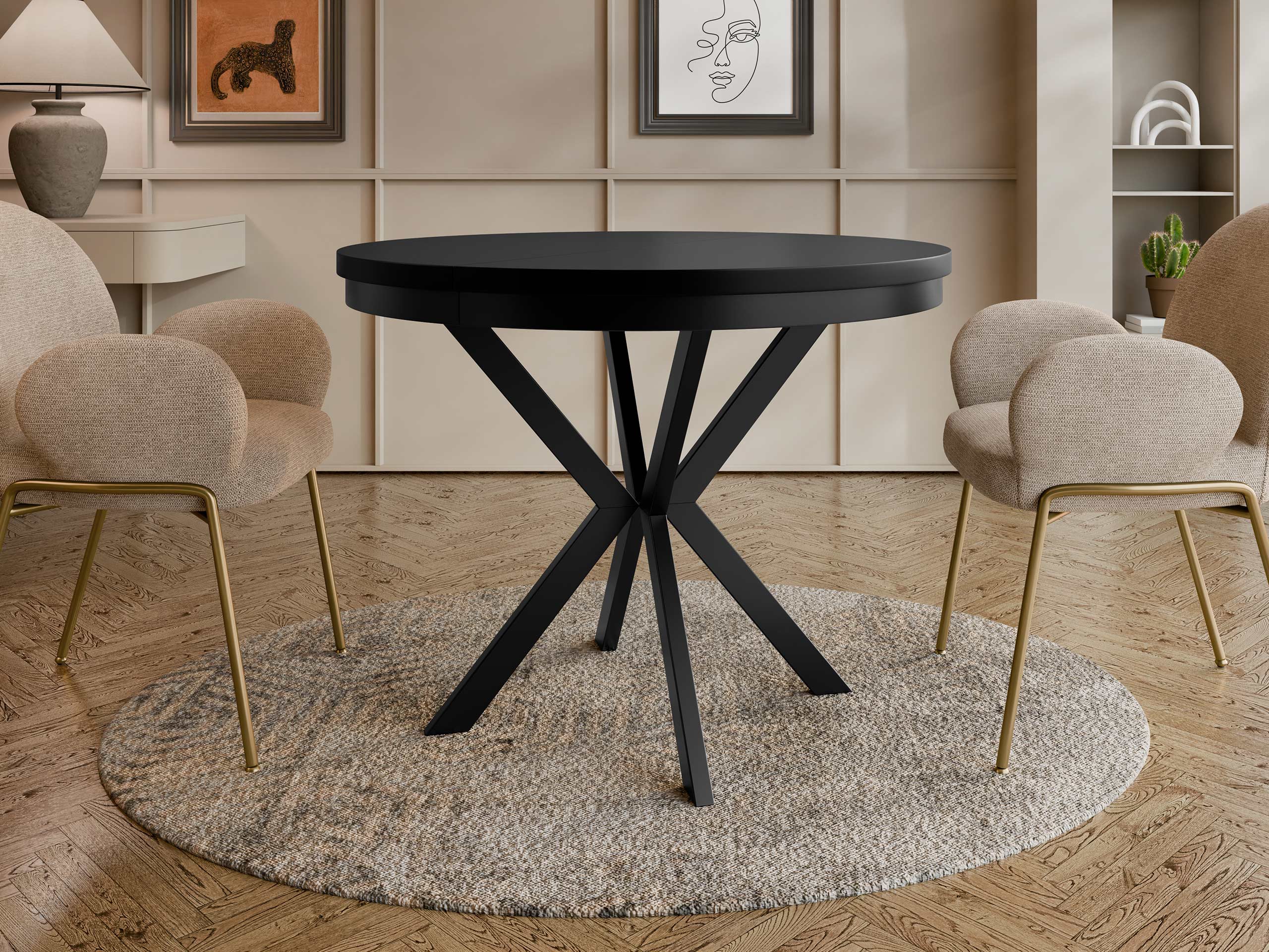 Tisch Oswego 157 (Schwarz)