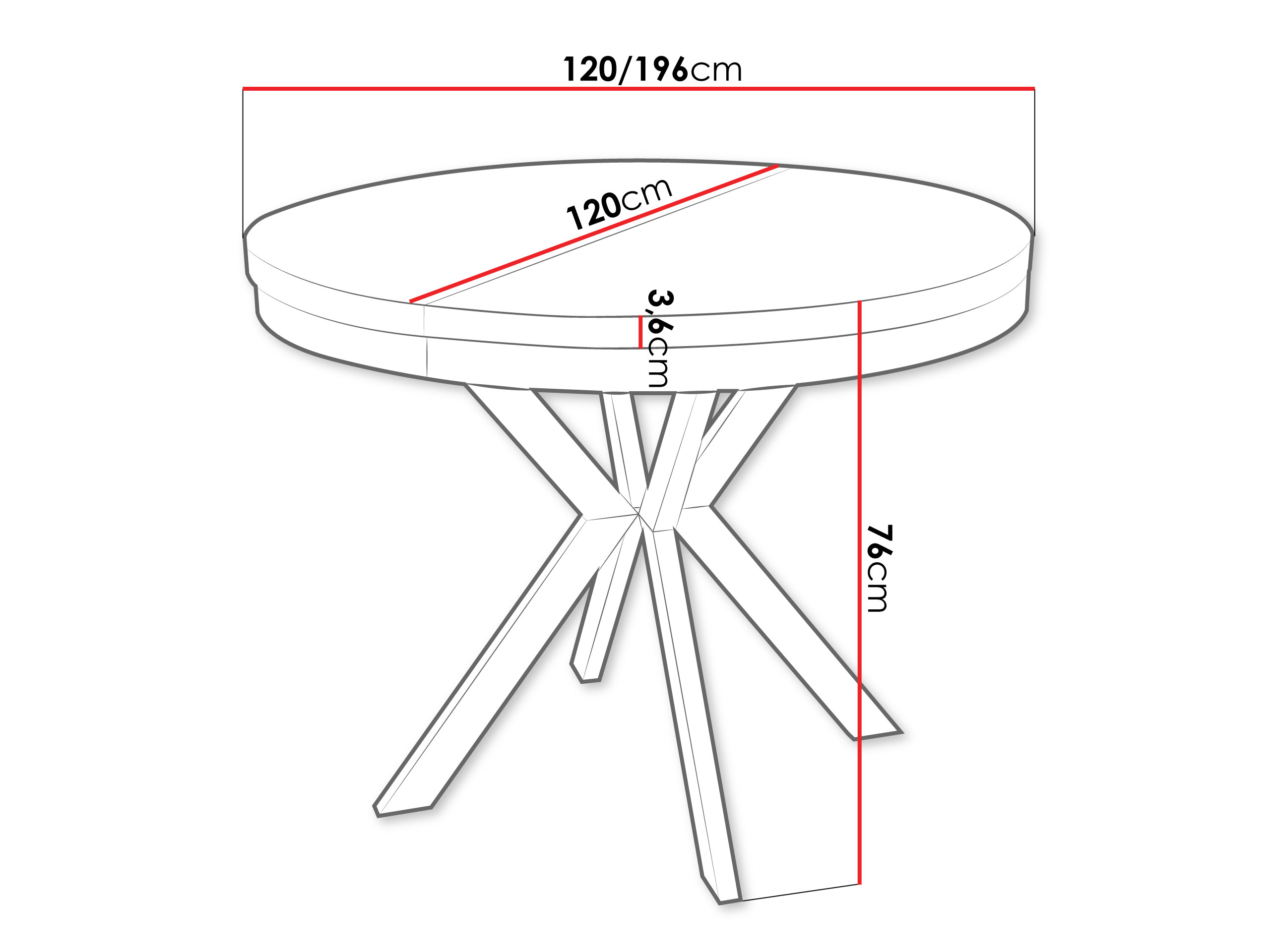 Tisch Oswego 157 (Schwarzer Marmor)