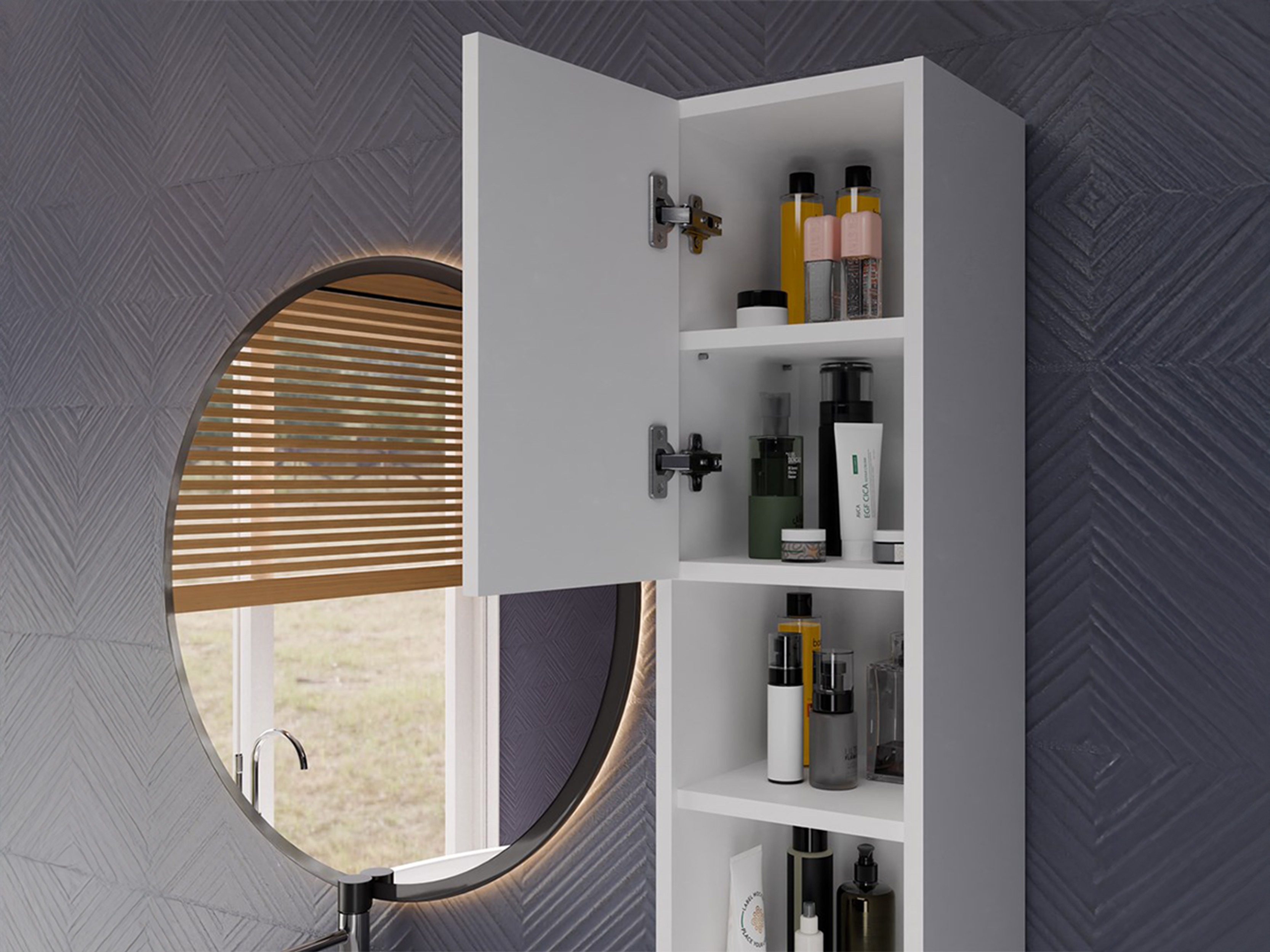 Stehender Badezimmerschrank Mandeville 345