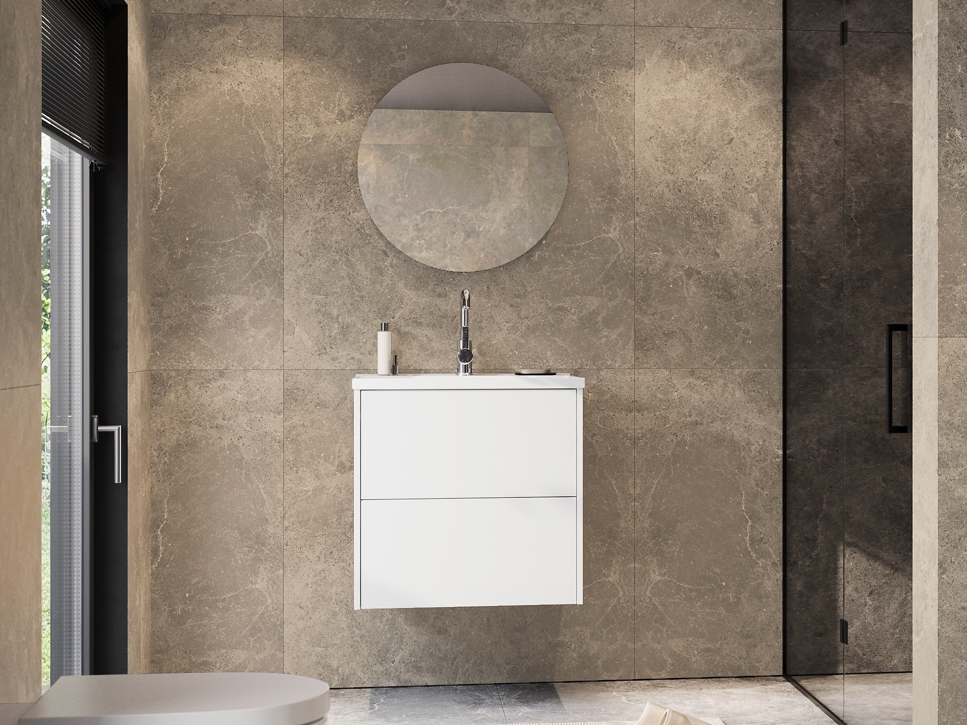 Hängeschrank für Waschbecken Sacramento 522 (Weiss)