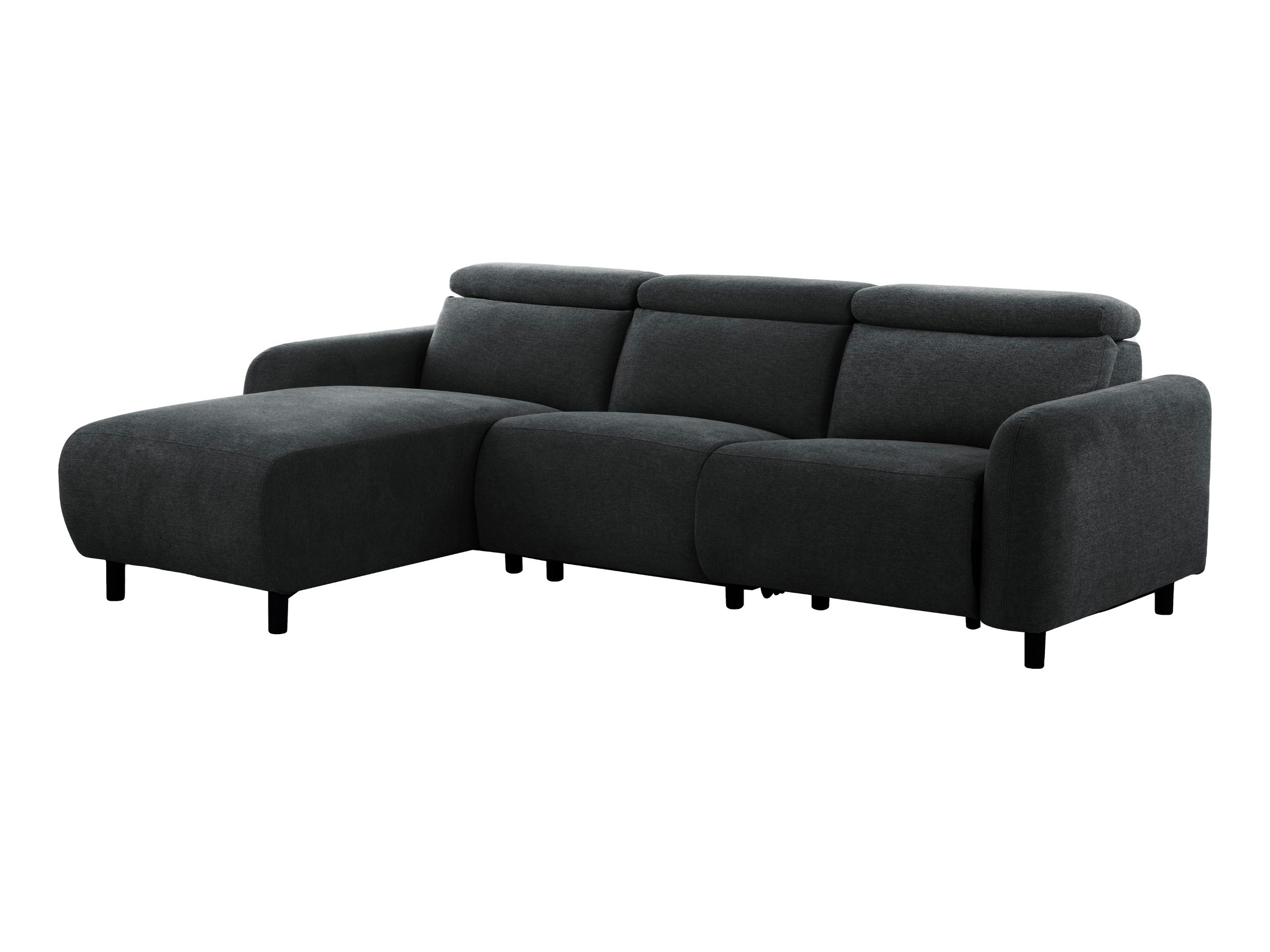 Ecksofa Liegesessel Denton 1509 (Dunkelgrau)