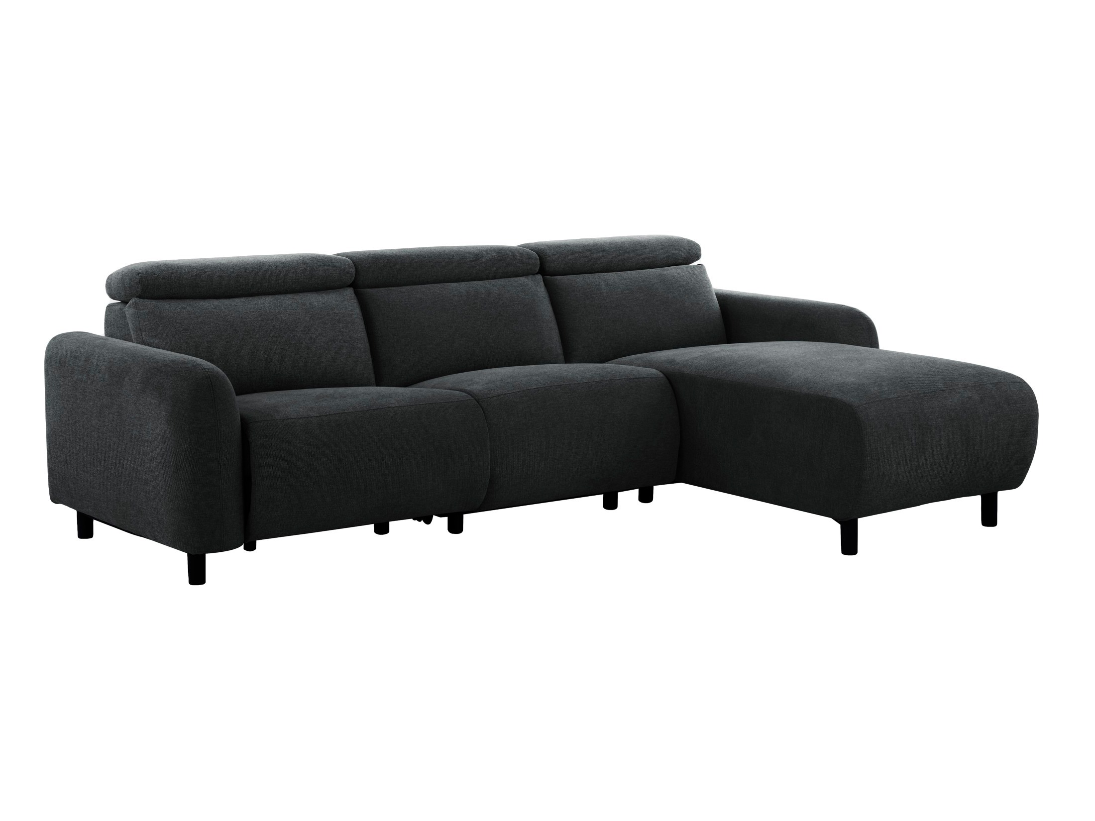 Ecksofa Liegesessel Denton 1509 (Dunkelgrau)