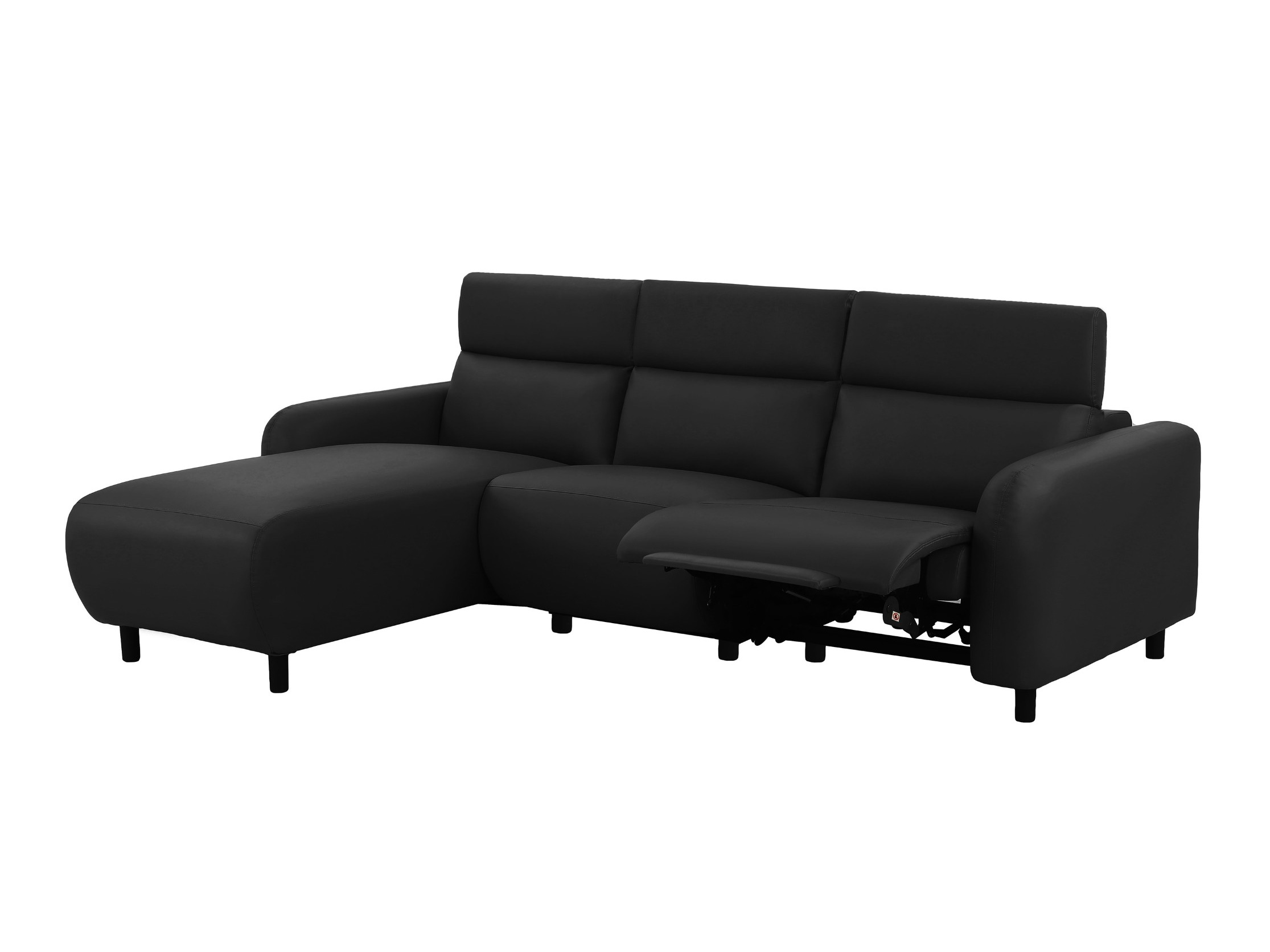 Ecksofa Liegesessel Revbena 107 (Schwarz)