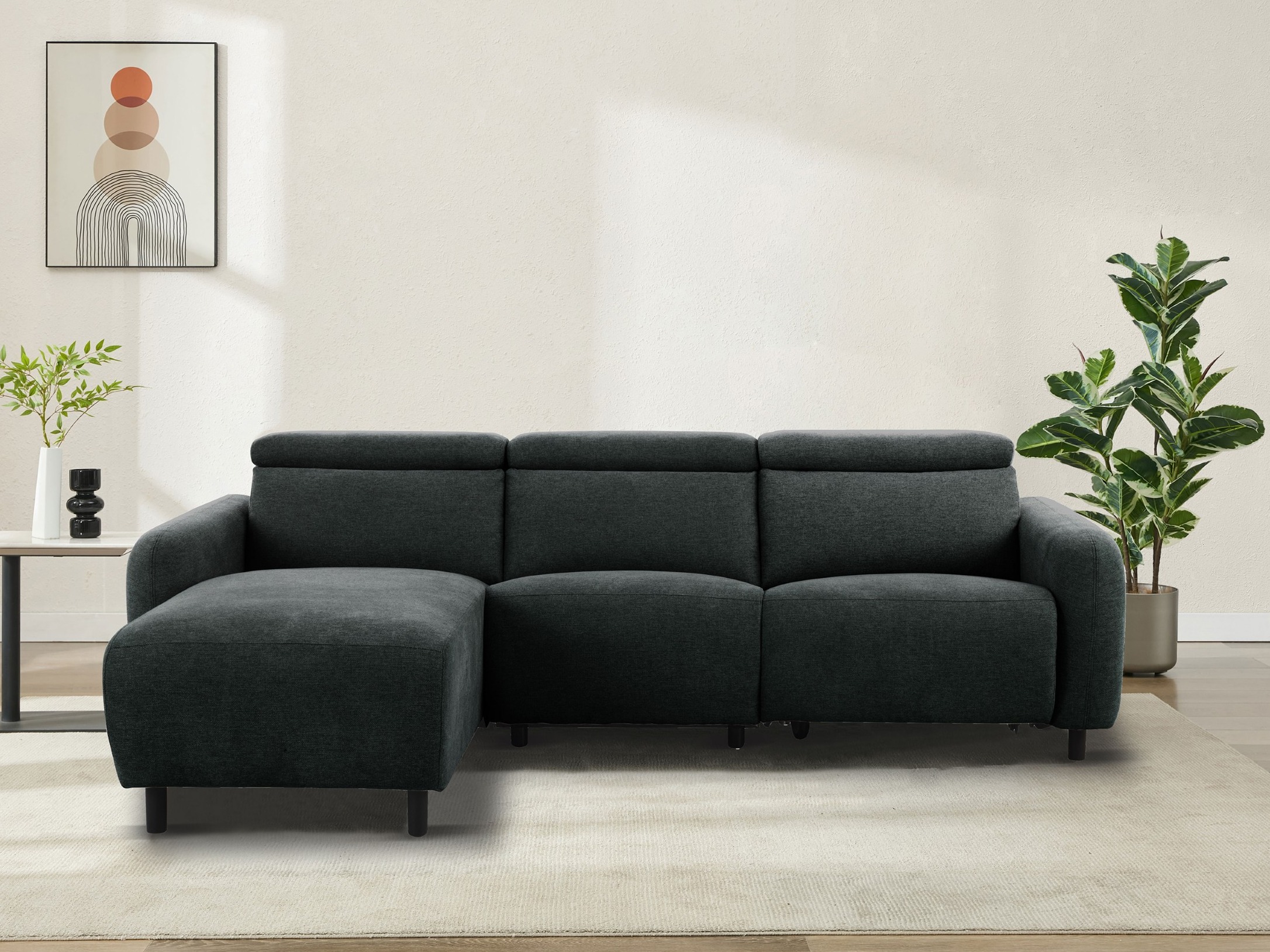 Ecksofa Liegesessel Denton 1510 (Anthrazit)