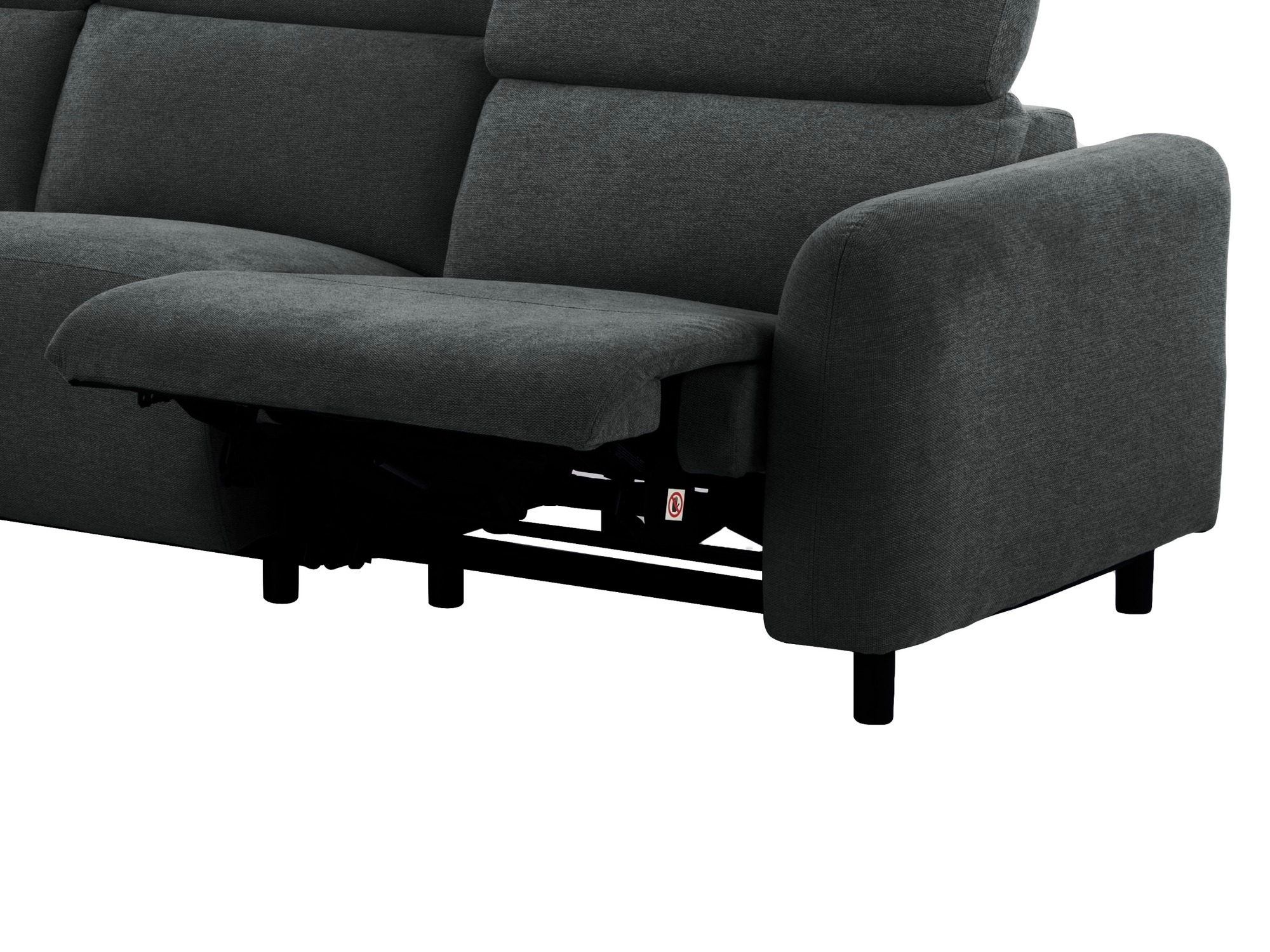 Ecksofa Liegesessel Denton 1510 (Anthrazit)