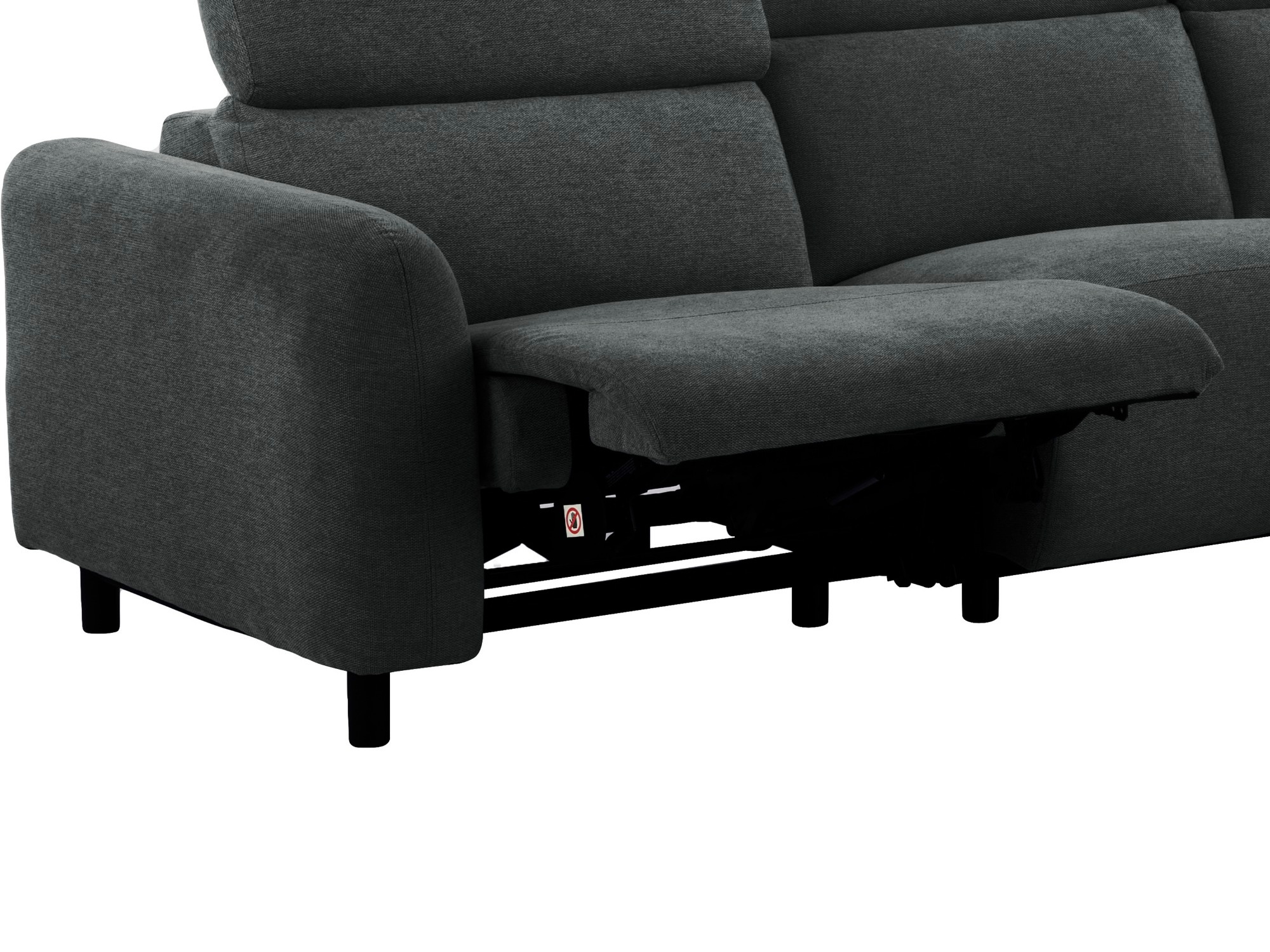 Ecksofa Liegesessel Denton 1510 (Anthrazit)