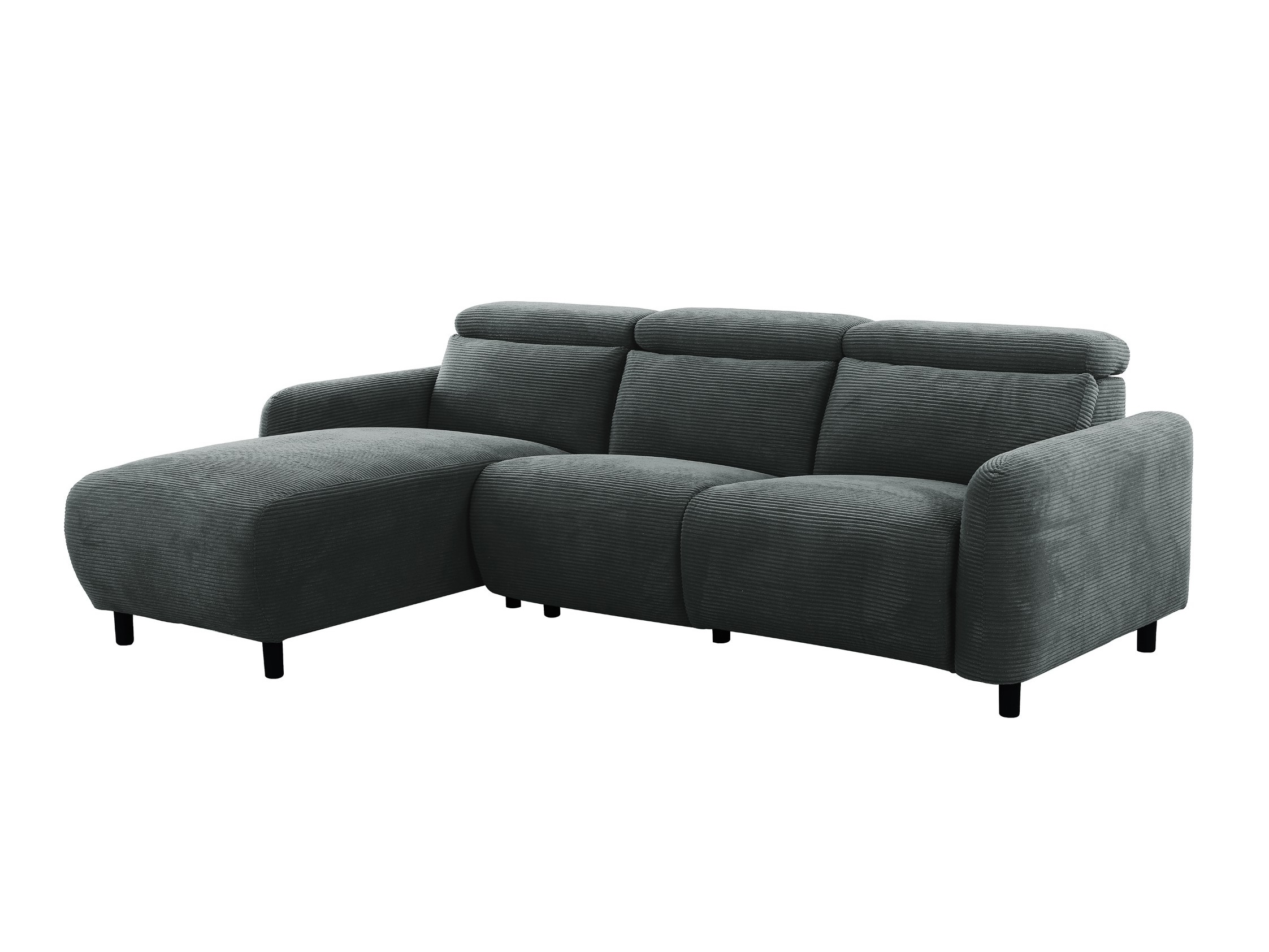 Ecksofa Liegesessel Denton 1510 (Dunkelgrau)