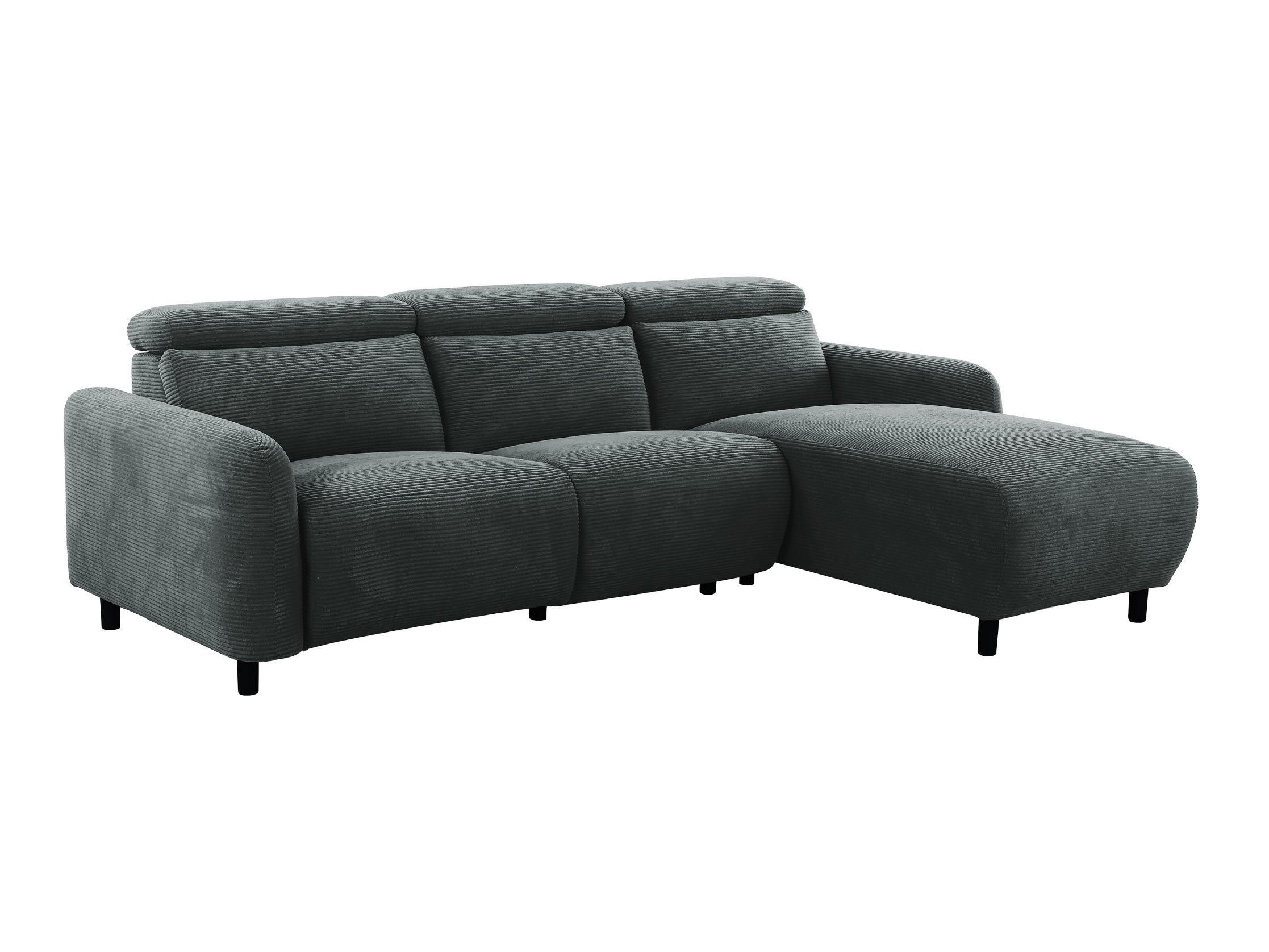 Ecksofa Liegesessel Denton 1510 (Dunkelgrau)