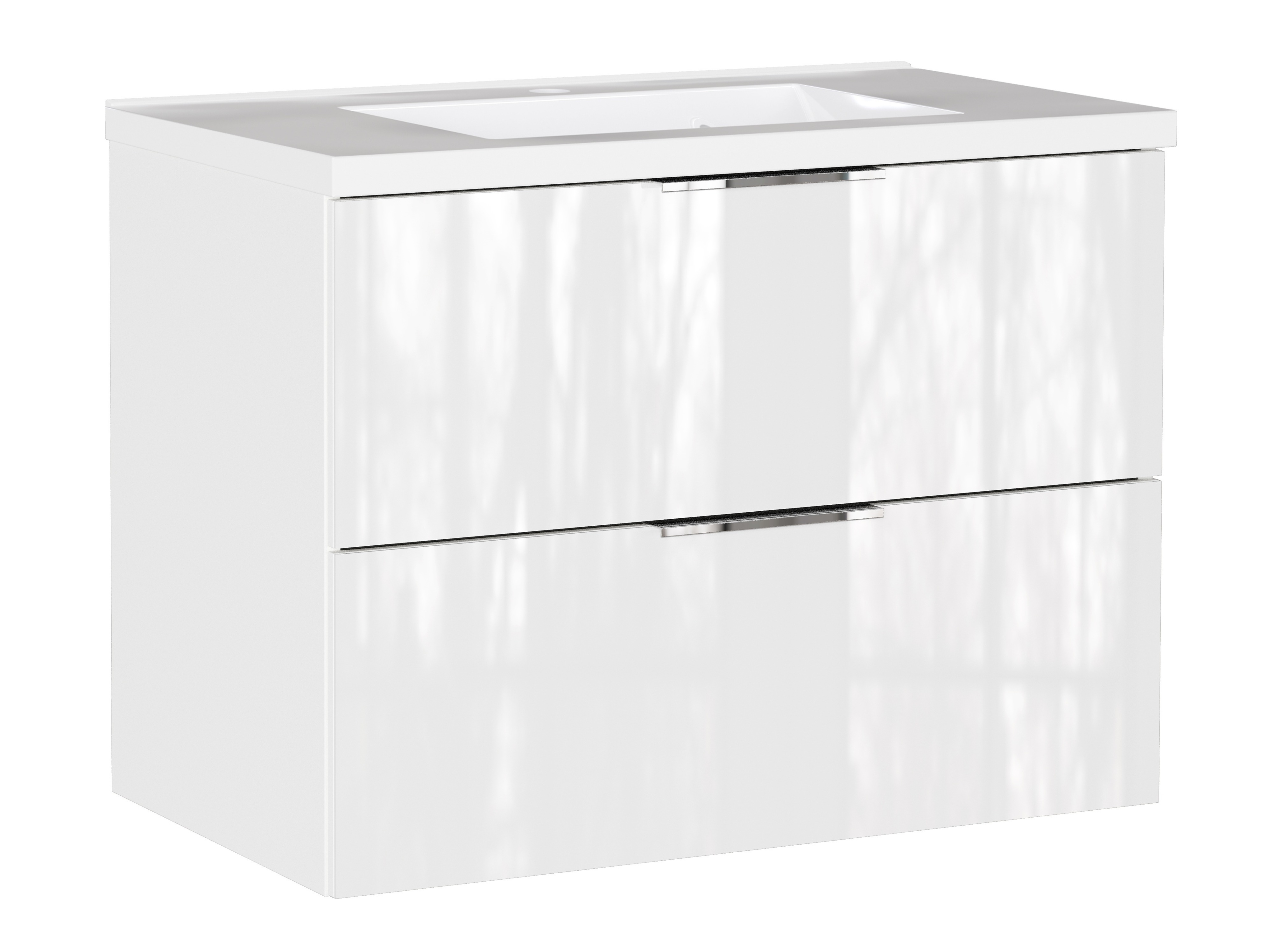 Hängeschrank für Waschbecken Sacramento 526 (Weiss glänzend)