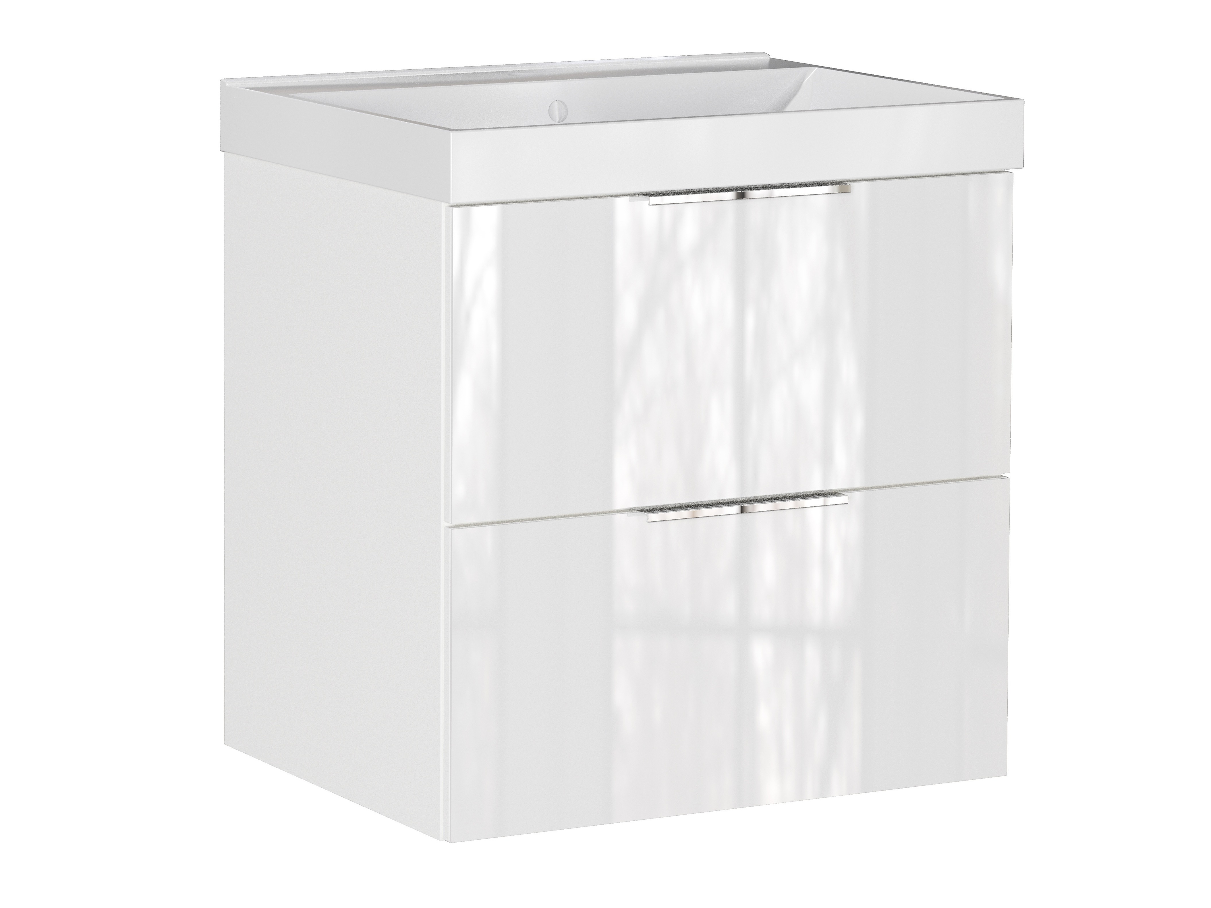 Hängeschrank für Waschbecken Sacramento 527 (Weiss glänzend)