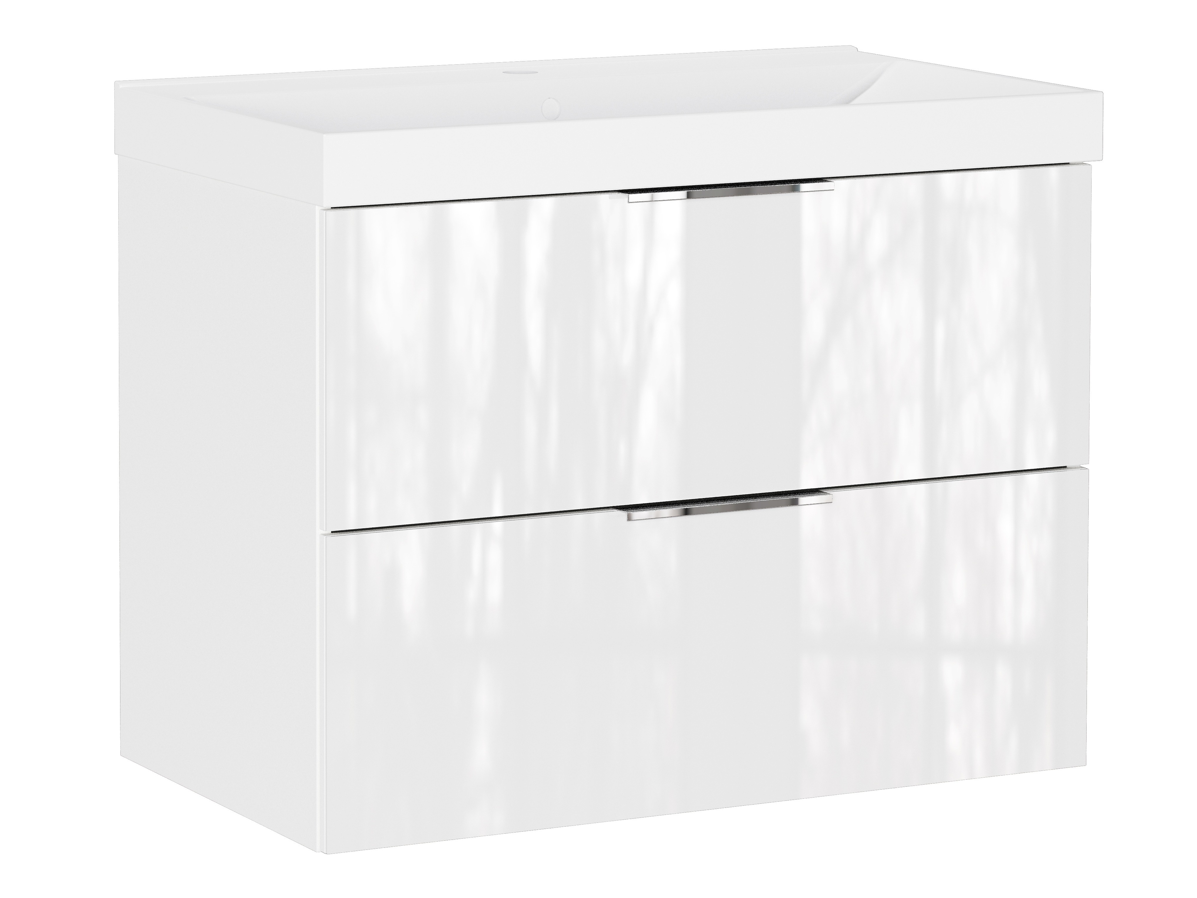 Hängeschrank für Waschbecken Sacramento 528 (Weiss glänzend)