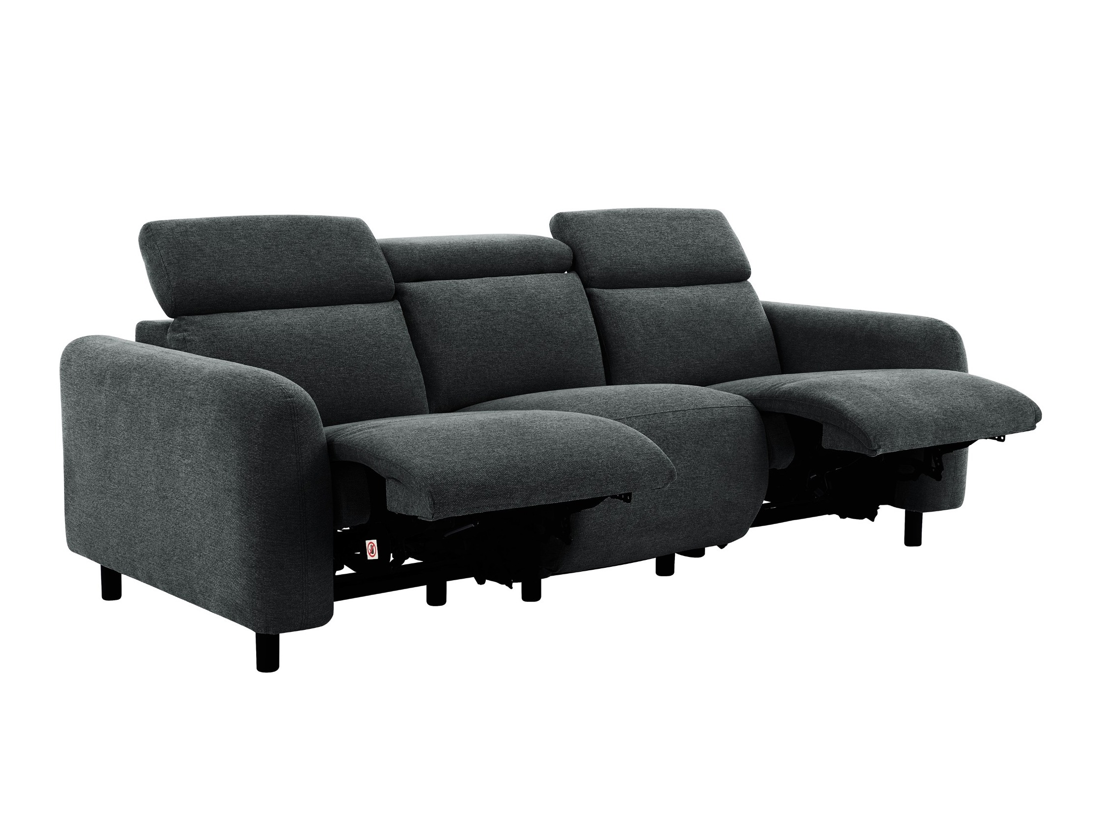 Sofa mit Liegefunktion Denton 1511 (Anthrazit)