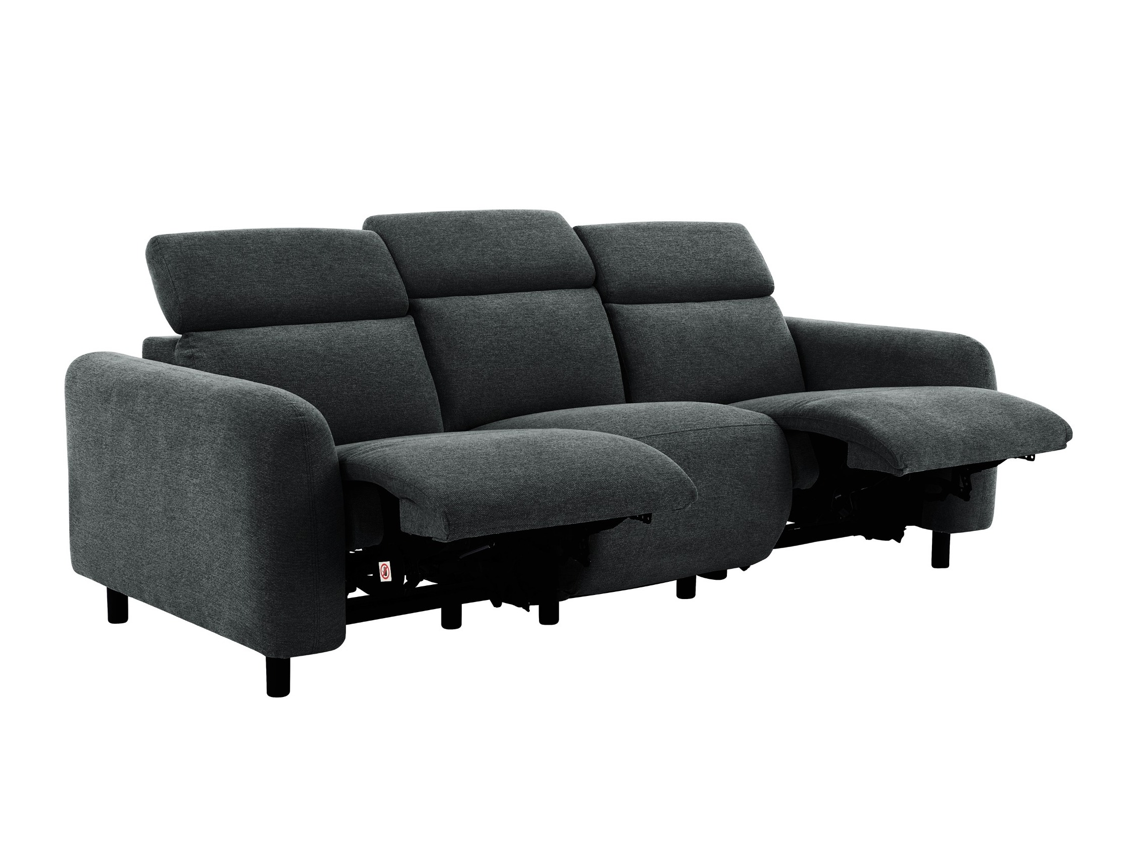 Sofa mit Liegefunktion Denton 1511 (Anthrazit)