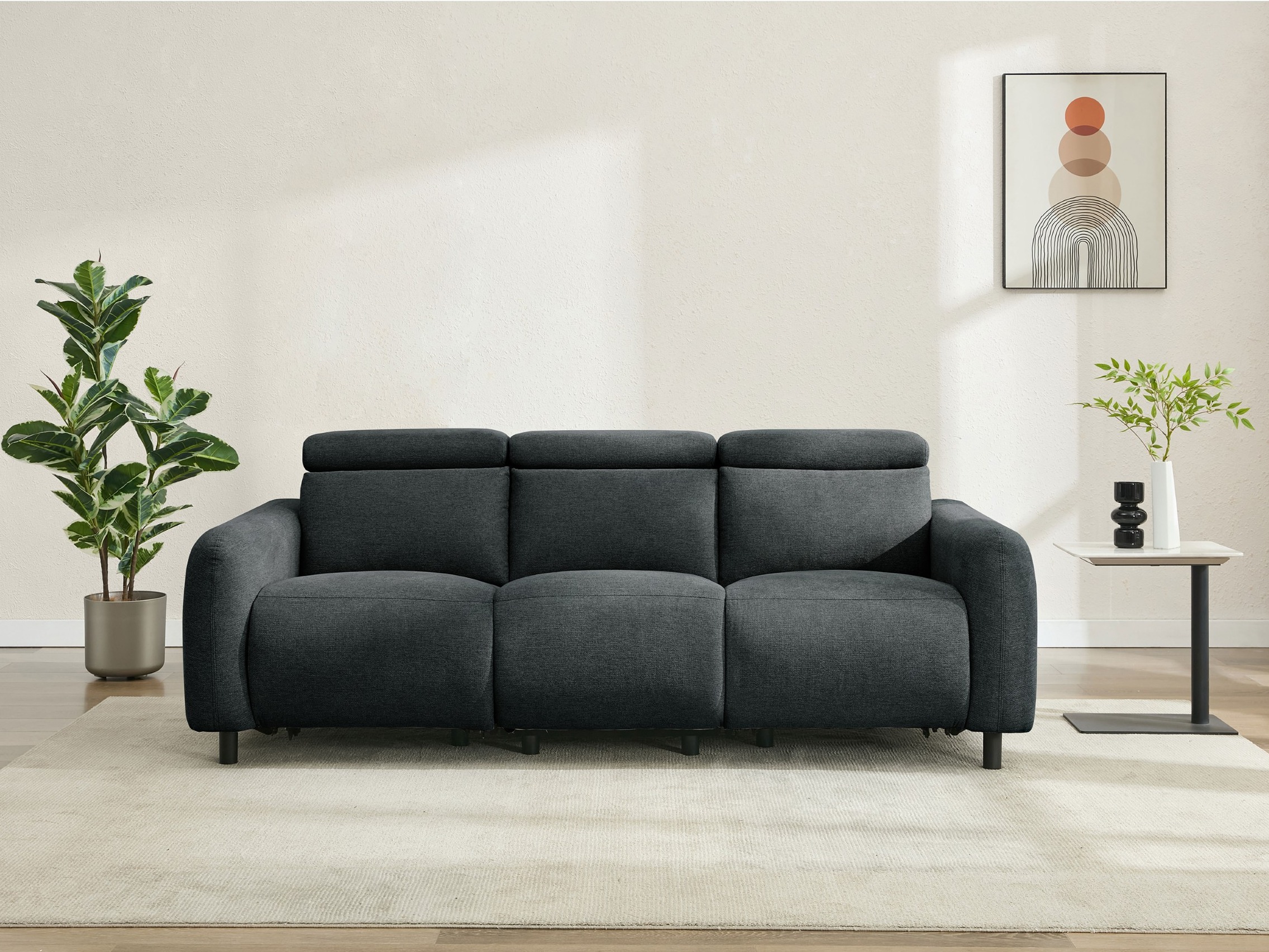 Sofa mit Liegefunktion Denton 1511 (Anthrazit)